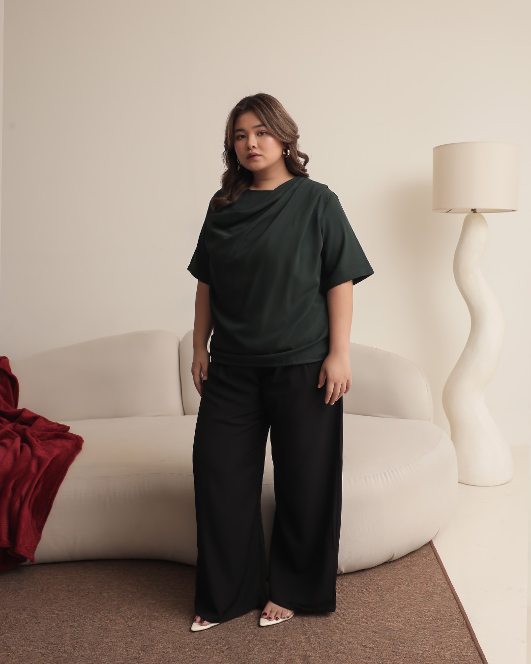 [Tutuloph] Tiffa Blouse | Short Sleeve | Fit Blouse Wanita | Atasan Kasual Wanita Rempel | Casual Fashion Normal Bigsize