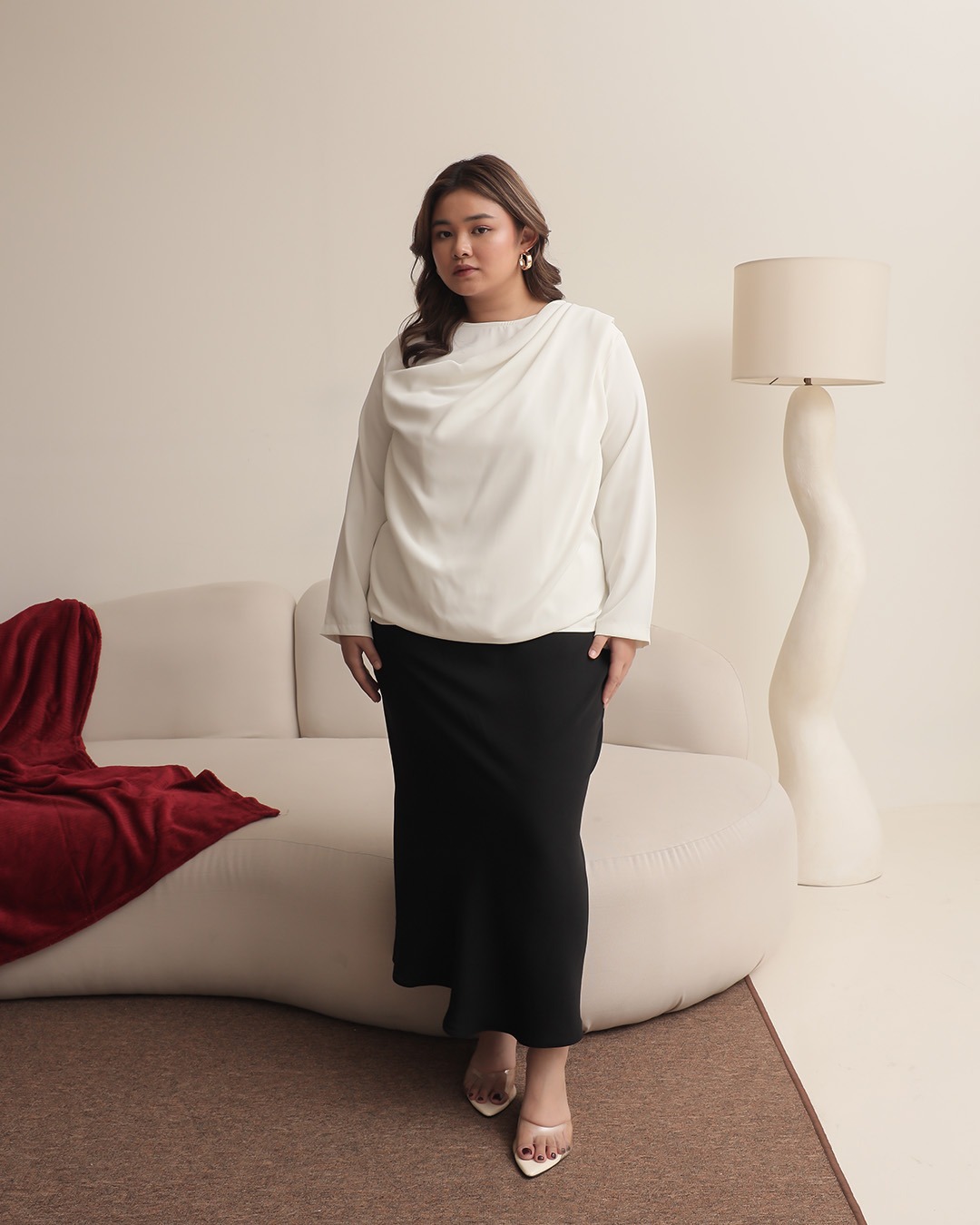 [Tutuloph] Tory Blouse | Long Sleeve | Fit Blouse Wanita | Atasan Kasual Wanita Rempel | Casual Fashion Normal Bigsize