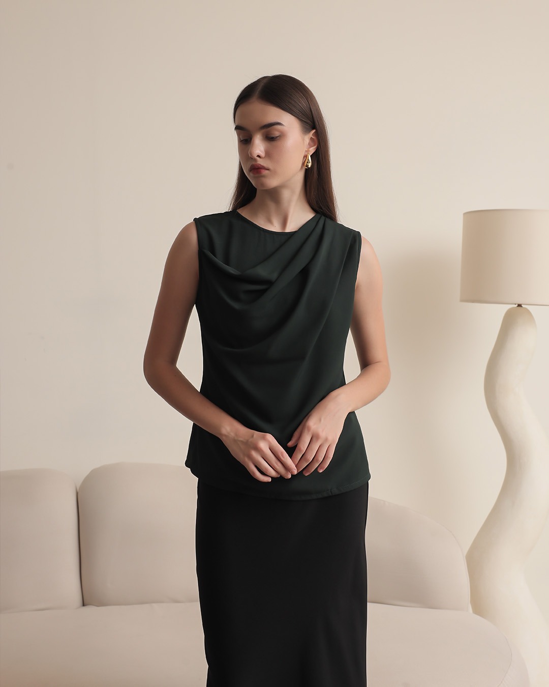 [Tutuloph] Tyra Tanktop | Sleeveless | Fit Blouse Wanita | Atasan Kasual Wanita Rempel | Casual Fashion Normal Bigsize