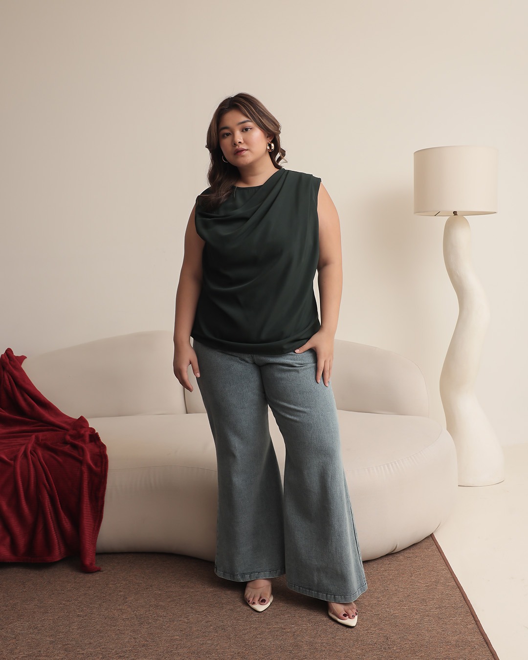 [Tutuloph] Tyra Tanktop | Sleeveless | Fit Blouse Wanita | Atasan Kasual Wanita Rempel | Casual Fashion Normal Bigsize