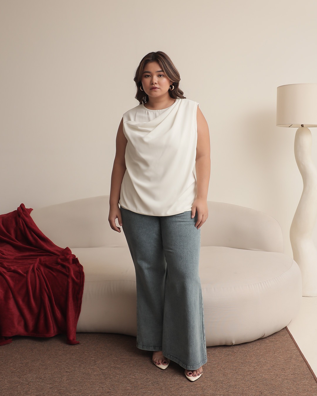 [Tutuloph] Tyra Tanktop | Sleeveless | Fit Blouse Wanita | Atasan Kasual Wanita Rempel | Casual Fashion Normal Bigsize