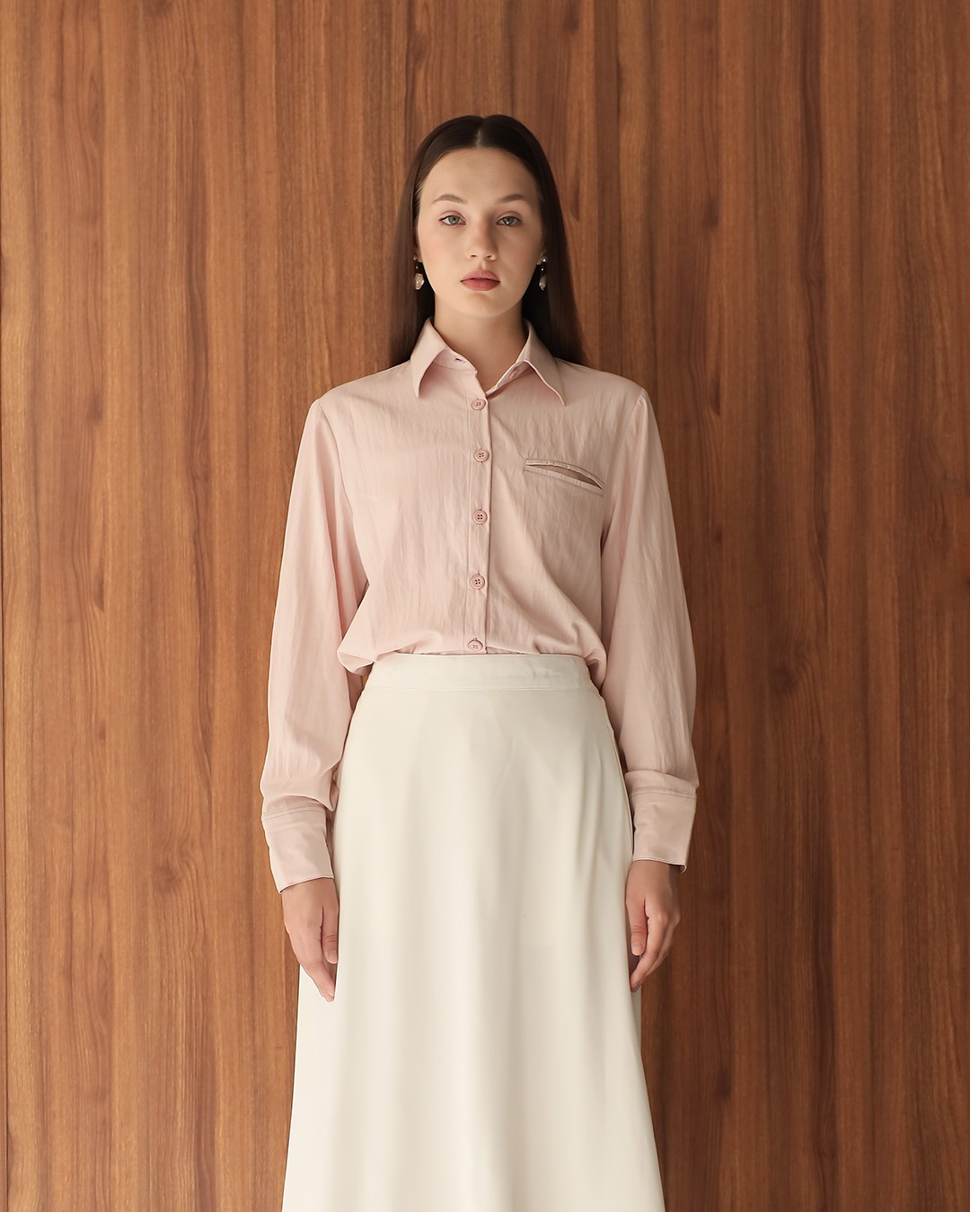 [Tutuloph] Welly Shirt | Kemeja Lengan Panjang Wanita | Atasan Kemeja Casual Fashion Normal Bigsize