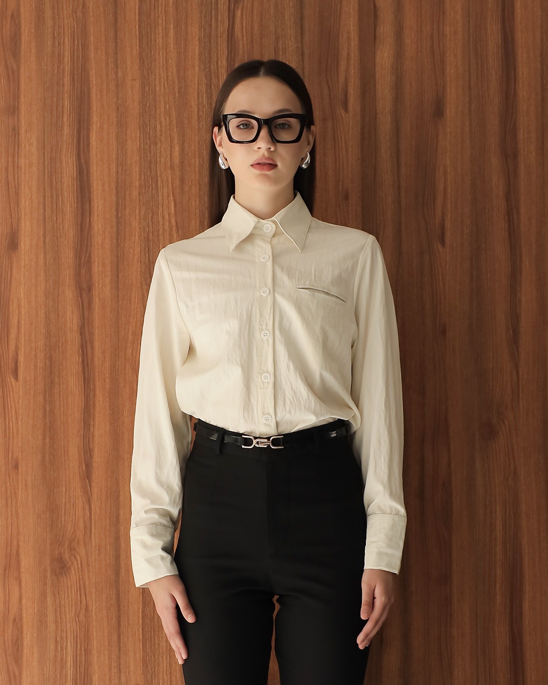 [Tutuloph] Welly Shirt | Kemeja Lengan Panjang Wanita | Atasan Kemeja Casual Fashion Normal Bigsize