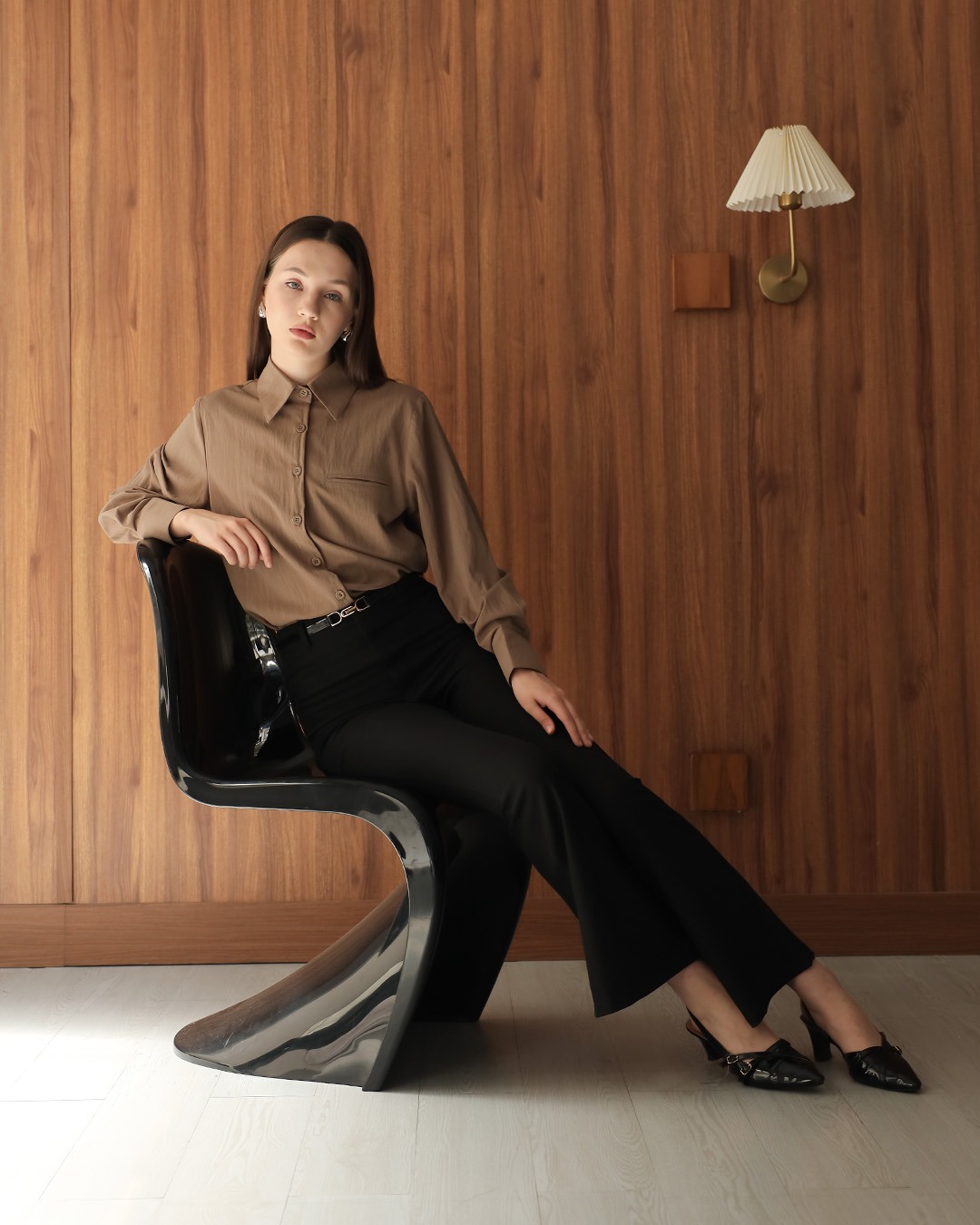 [Tutuloph] Welly Shirt | Kemeja Lengan Panjang Wanita | Atasan Kemeja Casual Fashion Normal Bigsize