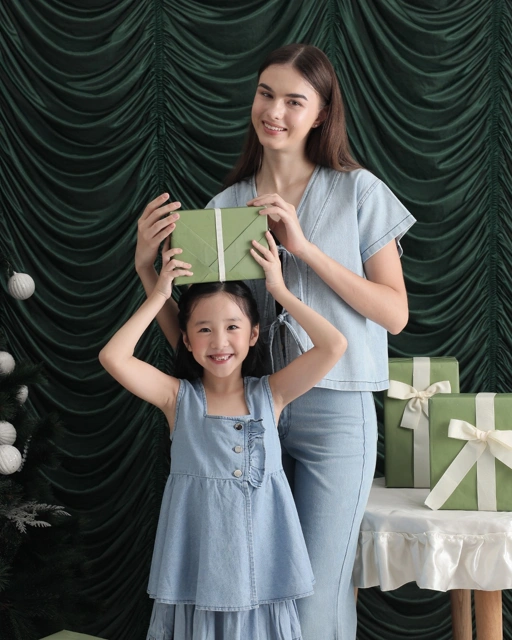 Image of Zia Top Kids | Button Top Baju Denim Anak Perempuan | Usia 1-8 Tahun | Atasan Jeans Anak Perempuan | Fashion Anak | TutuKids