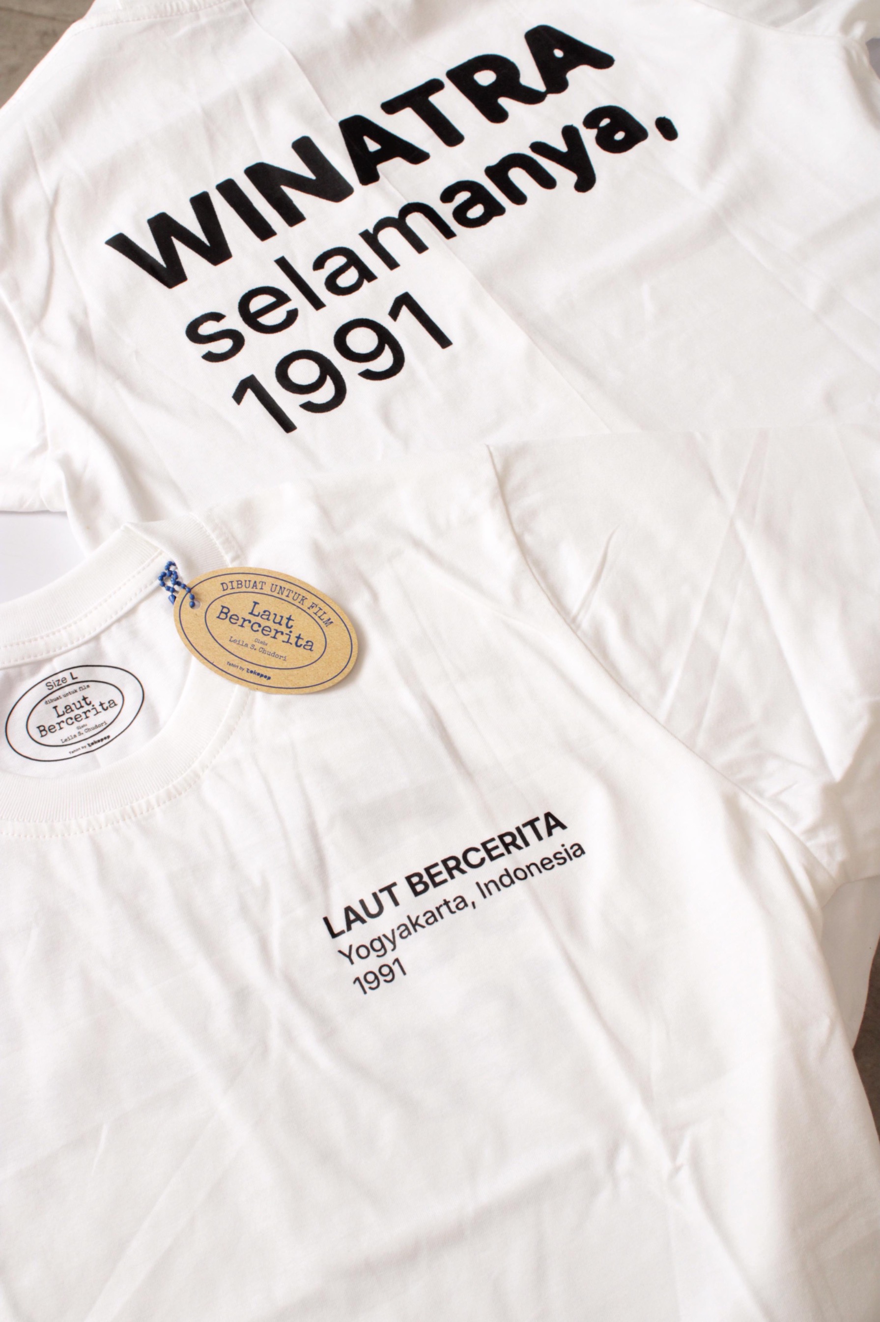 Pre Order - Kaus Winatra - Putih (Official Merch LB)