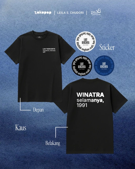 Pre Order - Kaus Winatra - Hitam (Official Merch LB)