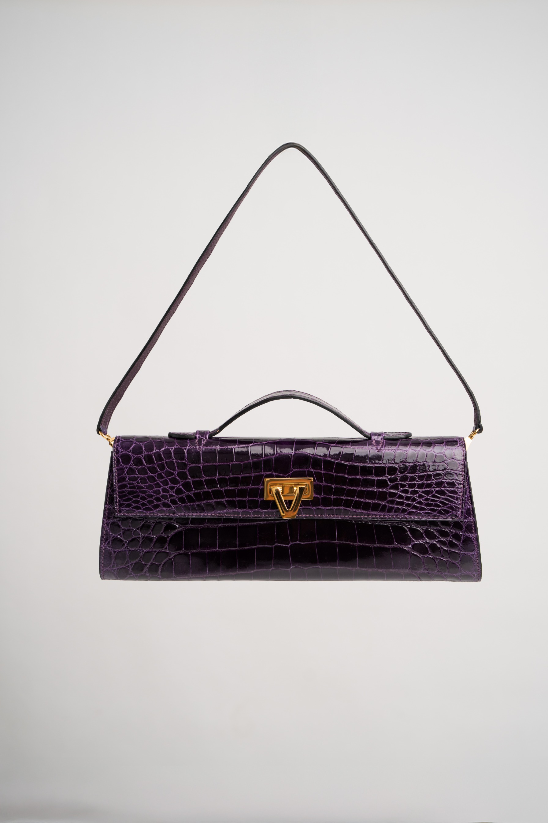 Davi Bag Exotic Crocodile Grape - PRE-ORDER STARTS SHIPPING  NOVEMBER 2026