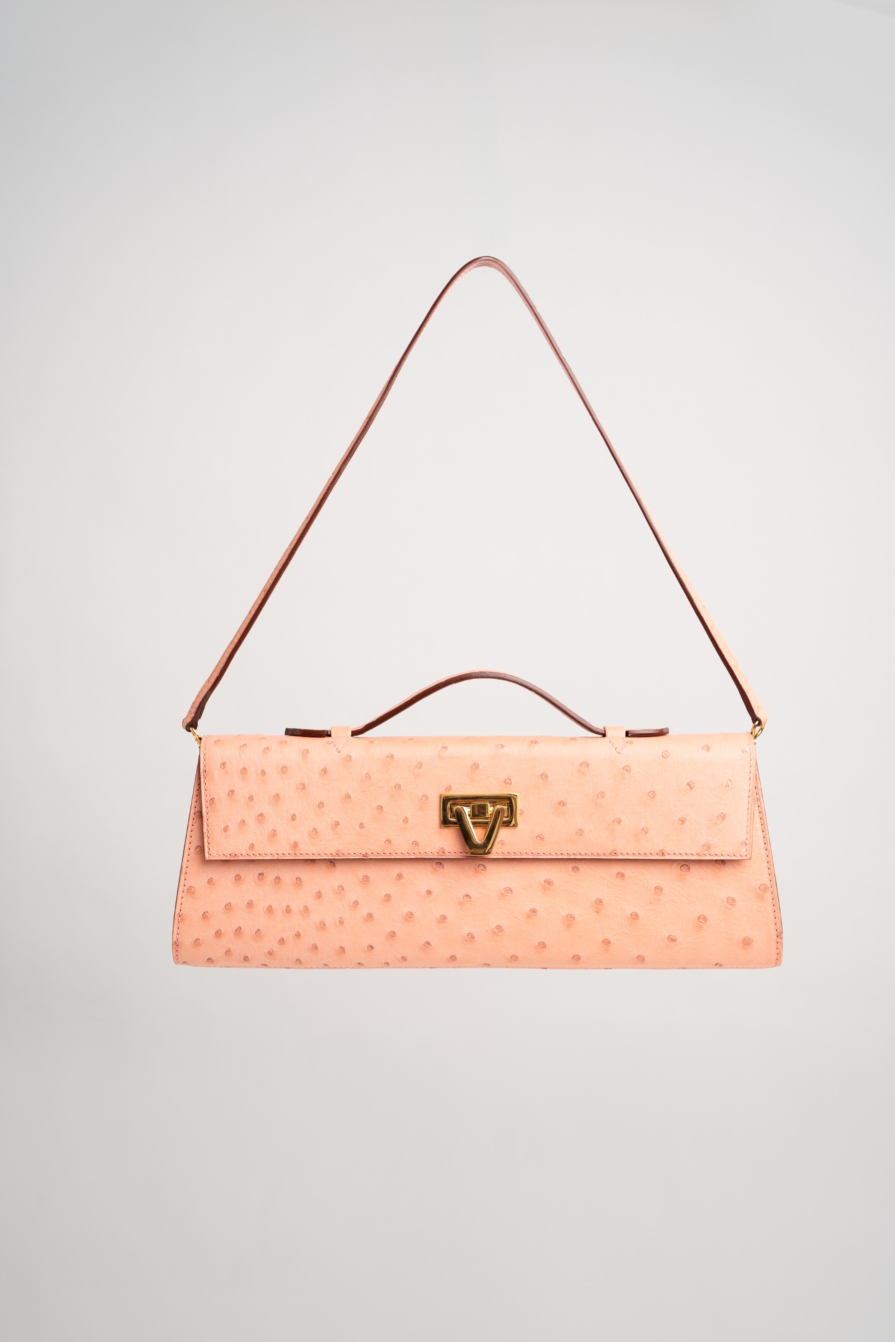 Davi Bag Exotic Ostrich Flamingo - PRE-ORDER STARTS SHIPPING NOVEMBER 2026