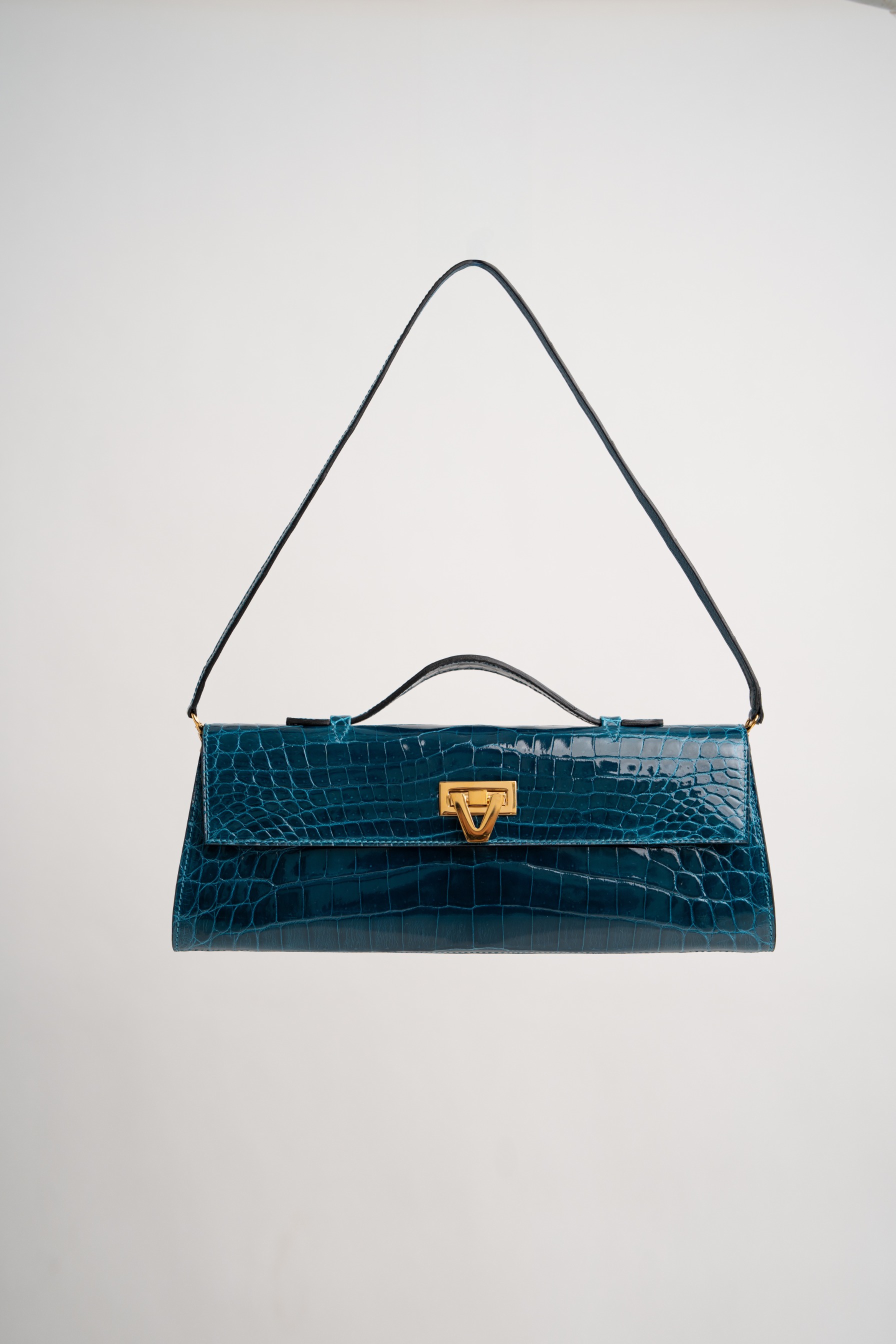 Davi Bag Exotic Crocodile Aquamarine - PRE-ORDER STARTS SHIPPING NOVEMBER 2026