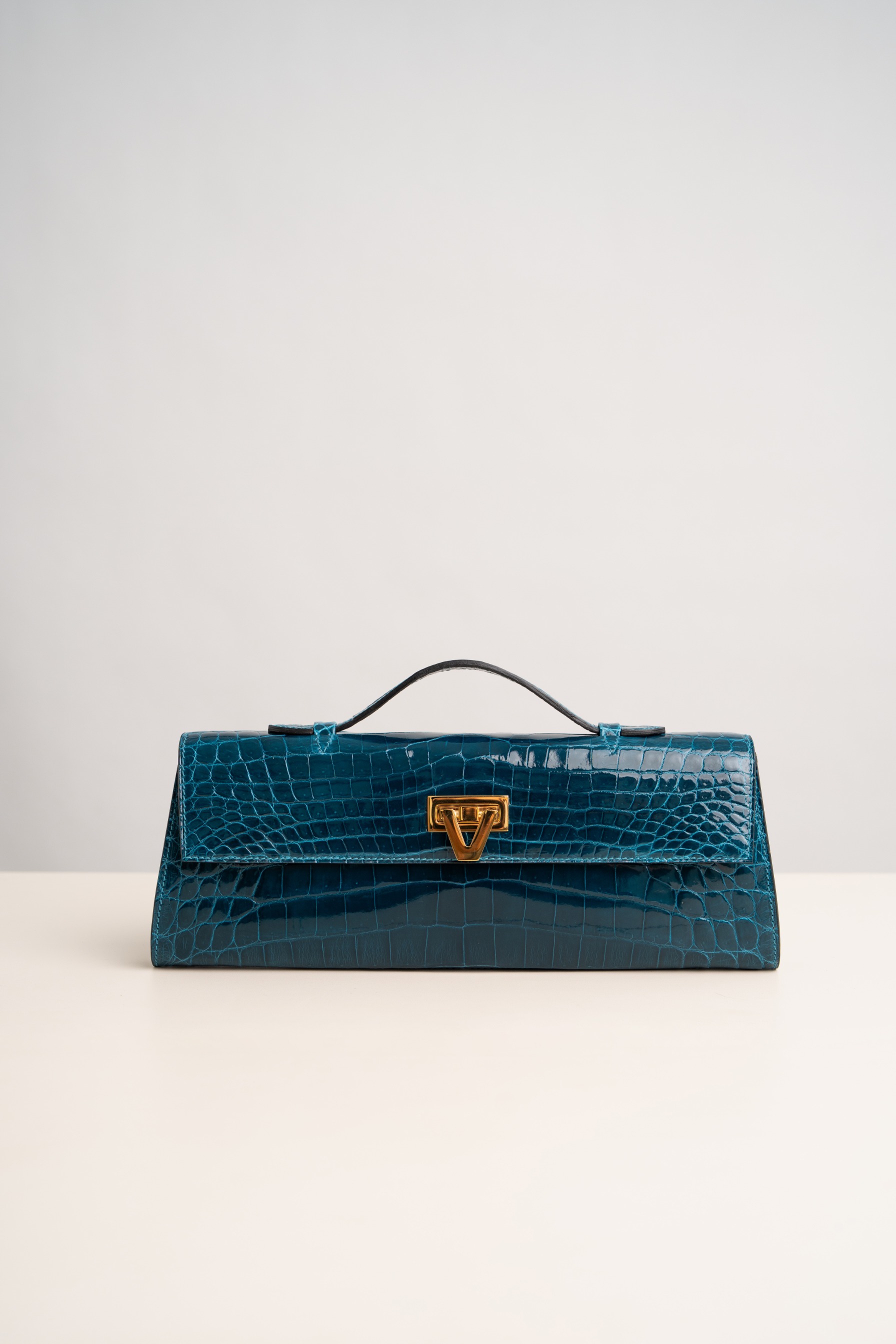 Davi Bag Exotic Crocodile Aquamarine - PRE-ORDER STARTS SHIPPING NOVEMBER 2026