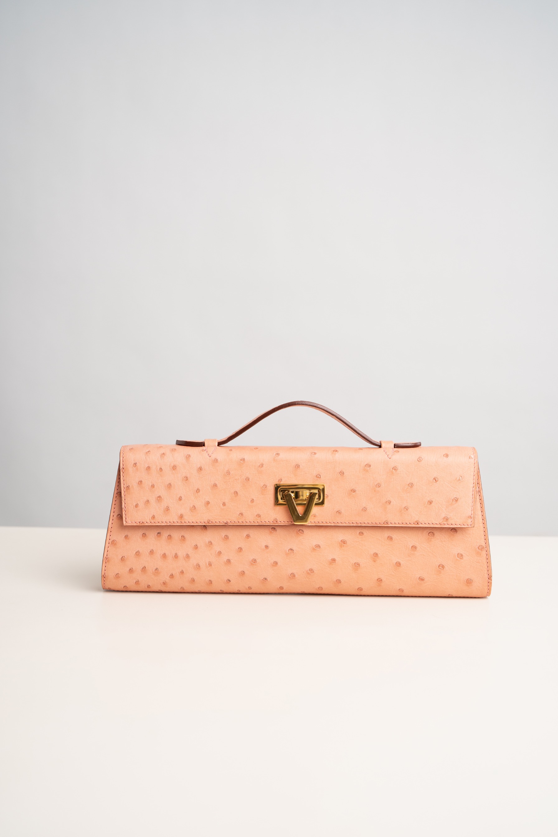 Davi Bag Exotic Ostrich Flamingo - PRE-ORDER STARTS SHIPPING NOVEMBER 2026