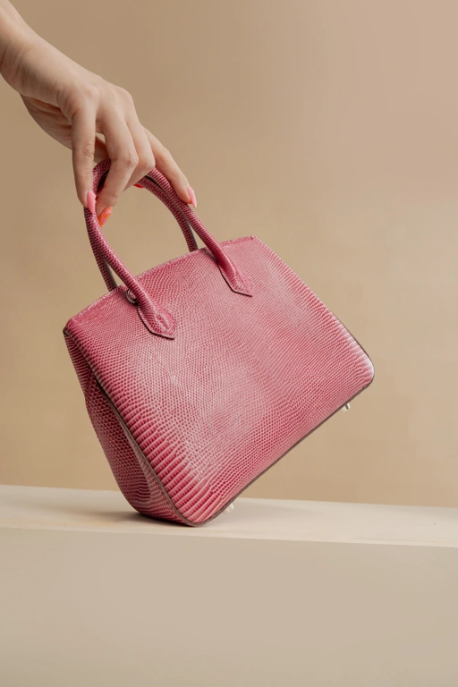 Image of GIGI BAG EXOTIC LIZARD ROSE PRE-ORDER (SHIPPING START NOVEMBER 2025)
