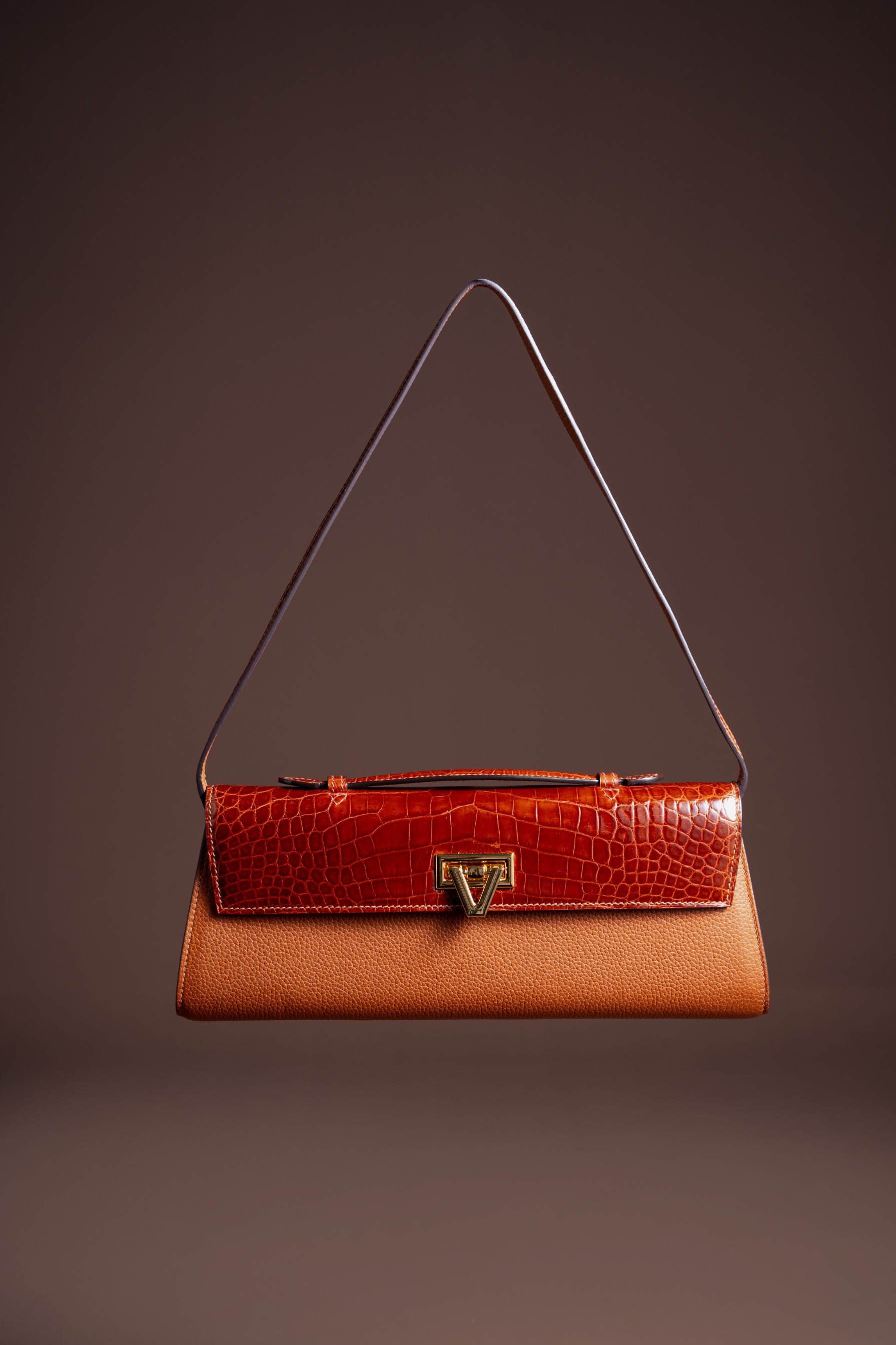 Davi Bag Exotic MIX Chocolate Crocodile - PRE-ORDER STARTS SHIPPING NOVEMBER 2026