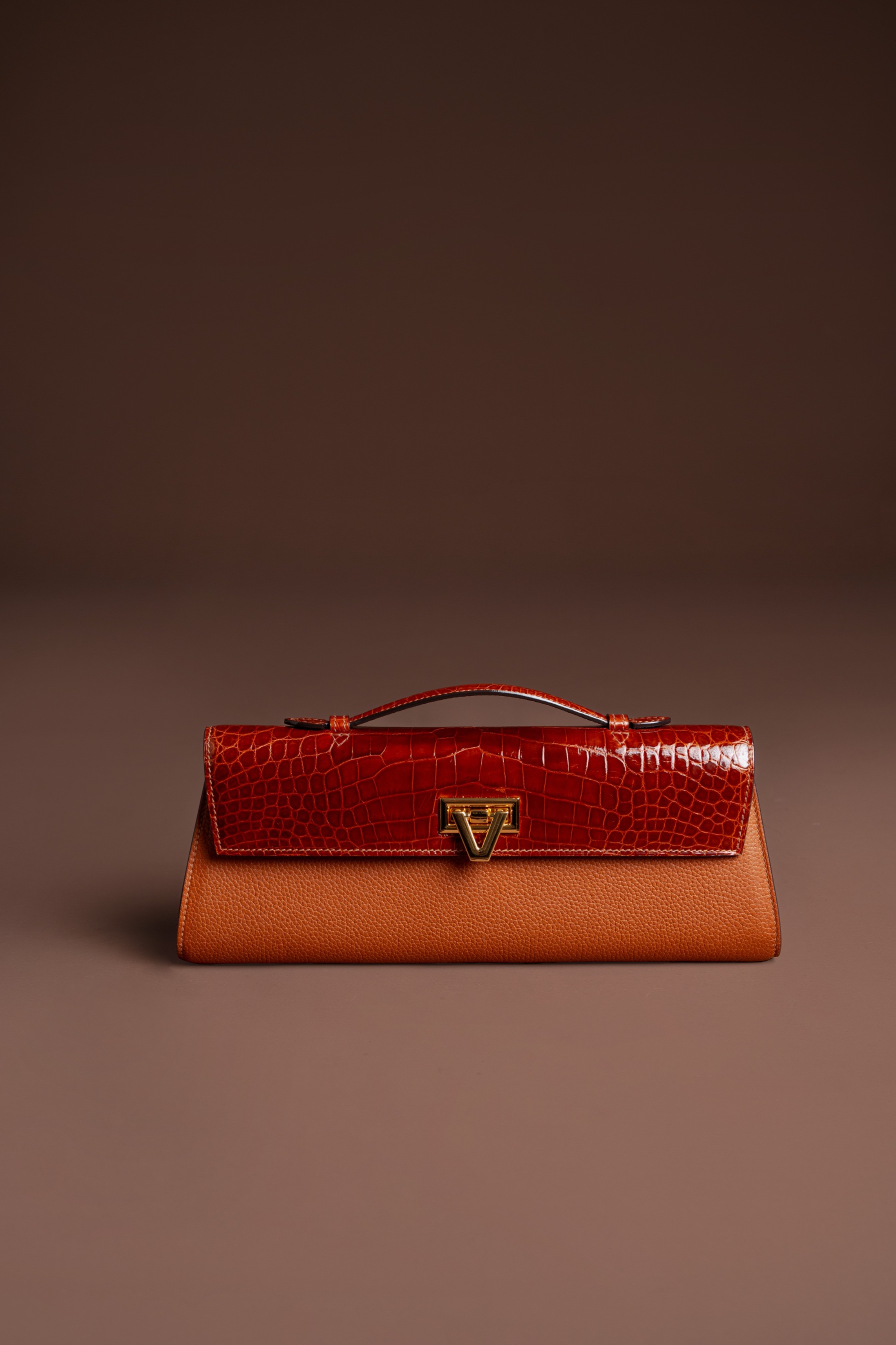 Davi Bag Exotic MIX Chocolate Crocodile - PRE-ORDER STARTS SHIPPING NOVEMBER 2026