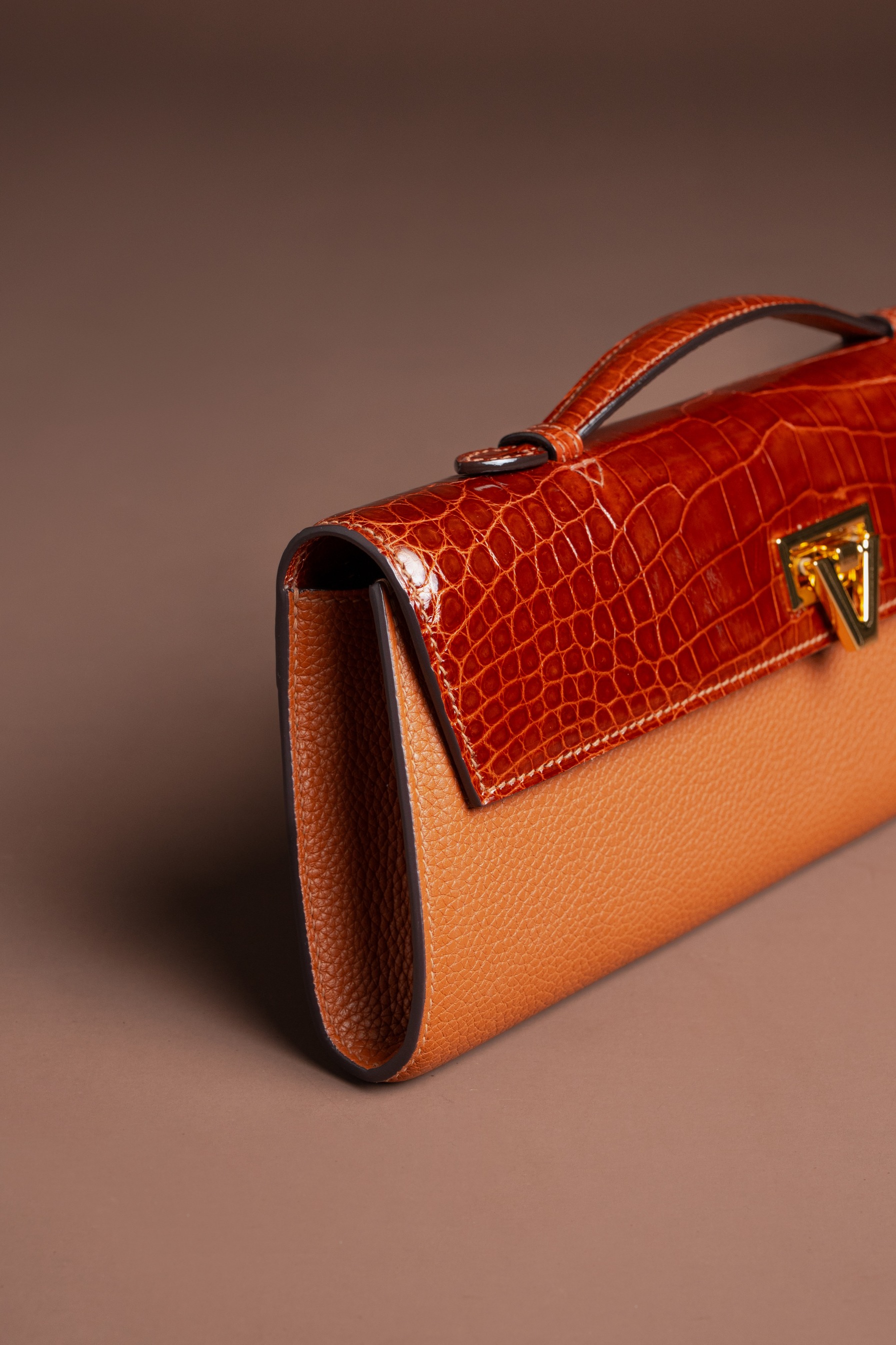 Davi Bag Exotic MIX Chocolate Crocodile - PRE-ORDER STARTS SHIPPING NOVEMBER 2026
