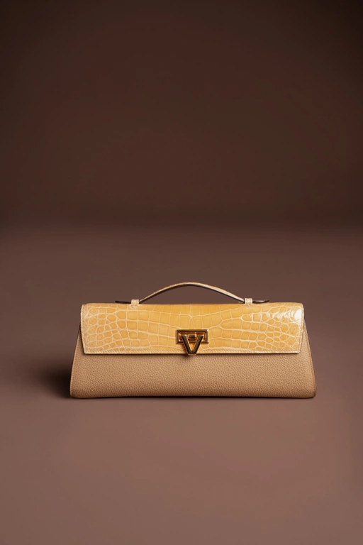 Image of Davi Bag Exotic MIX Nude Crocodile - PRE-ORDER STARTS SHIPPING FEBRUARY 2026