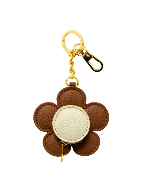 Image of Ready Stok Flower Leather Coin Charm 