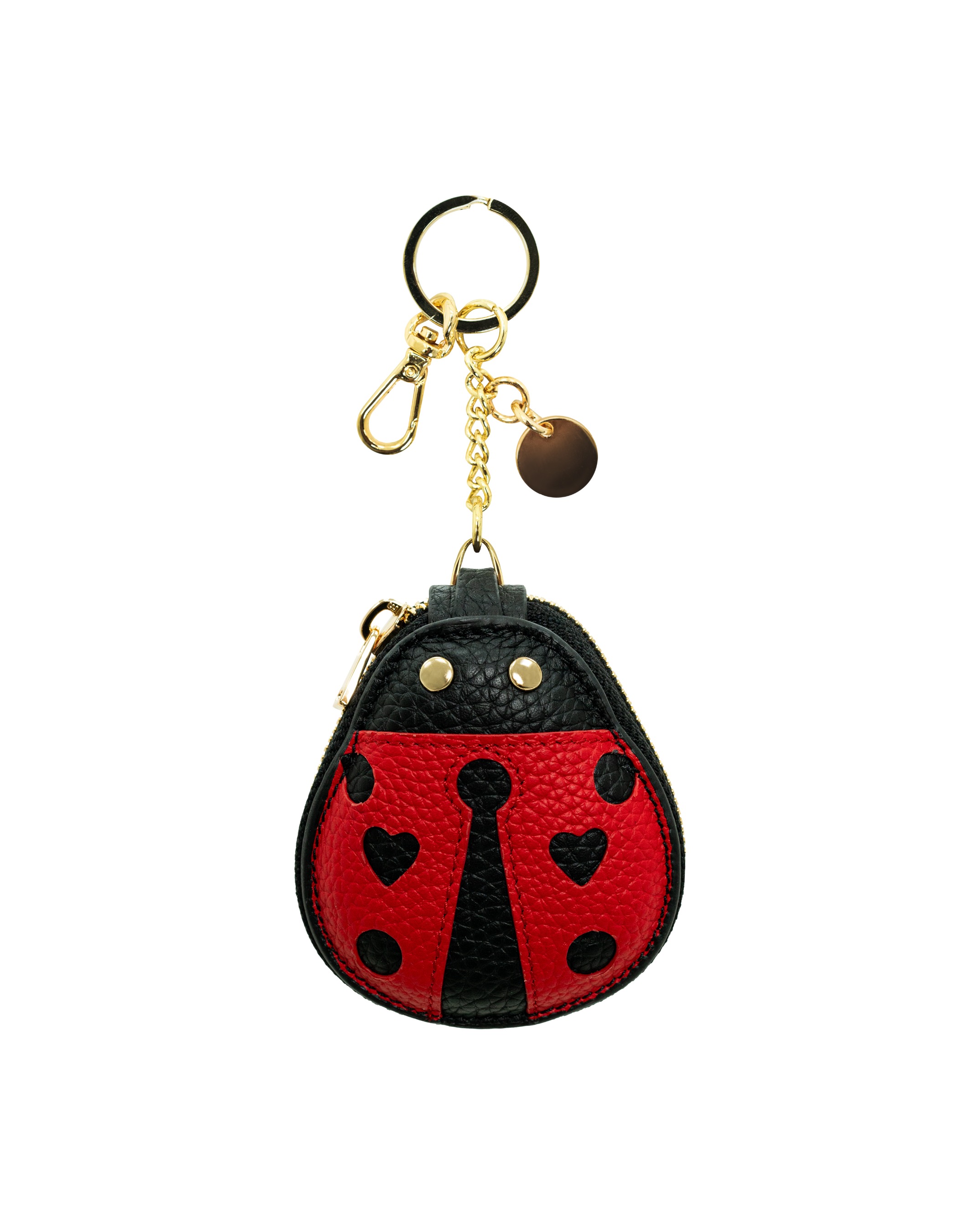 Ready Stok Lady Bug Leather Coin Charm 