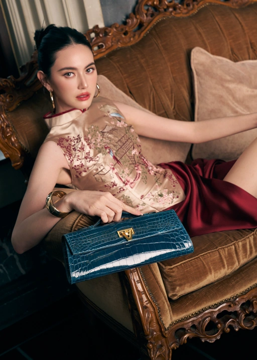 Image of Davi Bag Exotic Crocodile Aquamarine - PRE-ORDER STARTS SHIPPING APRIL 2026