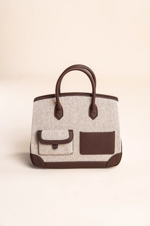 Image of Gigi Bag Chocolate Canvas - READY STOCK