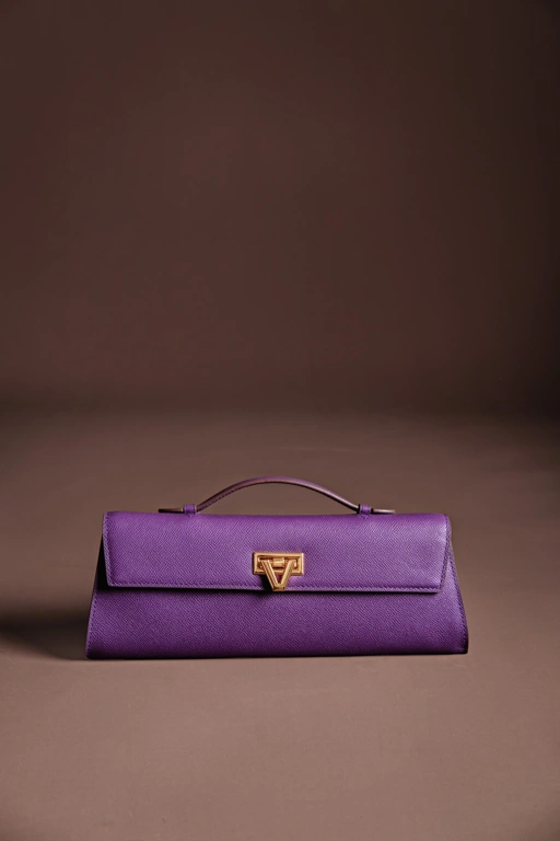 Image of Davi Bag Royal Plum GOLD Hardware - READY STOCK