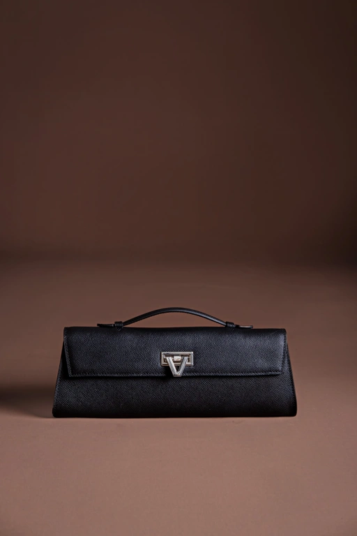 Image of Davi Bag Black Caviar SILVER Hardware - READY STOCK