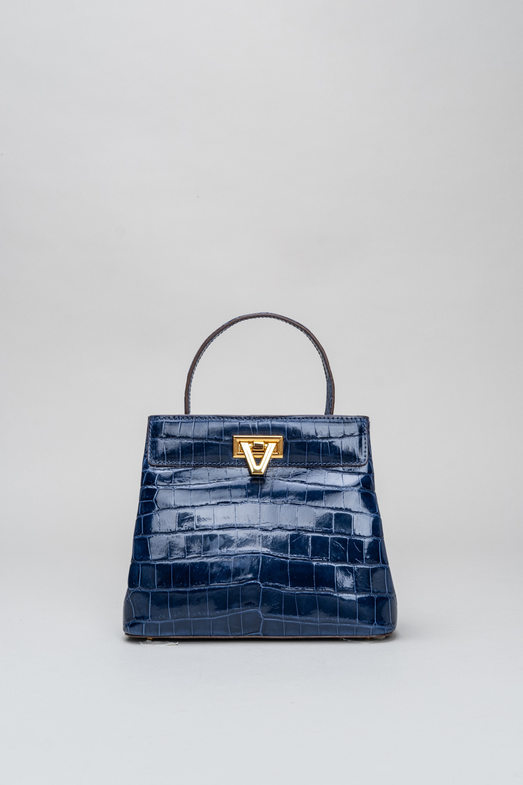 PO Exotic Croco Blue Sapphire - Sarah Bag start shipping End of July