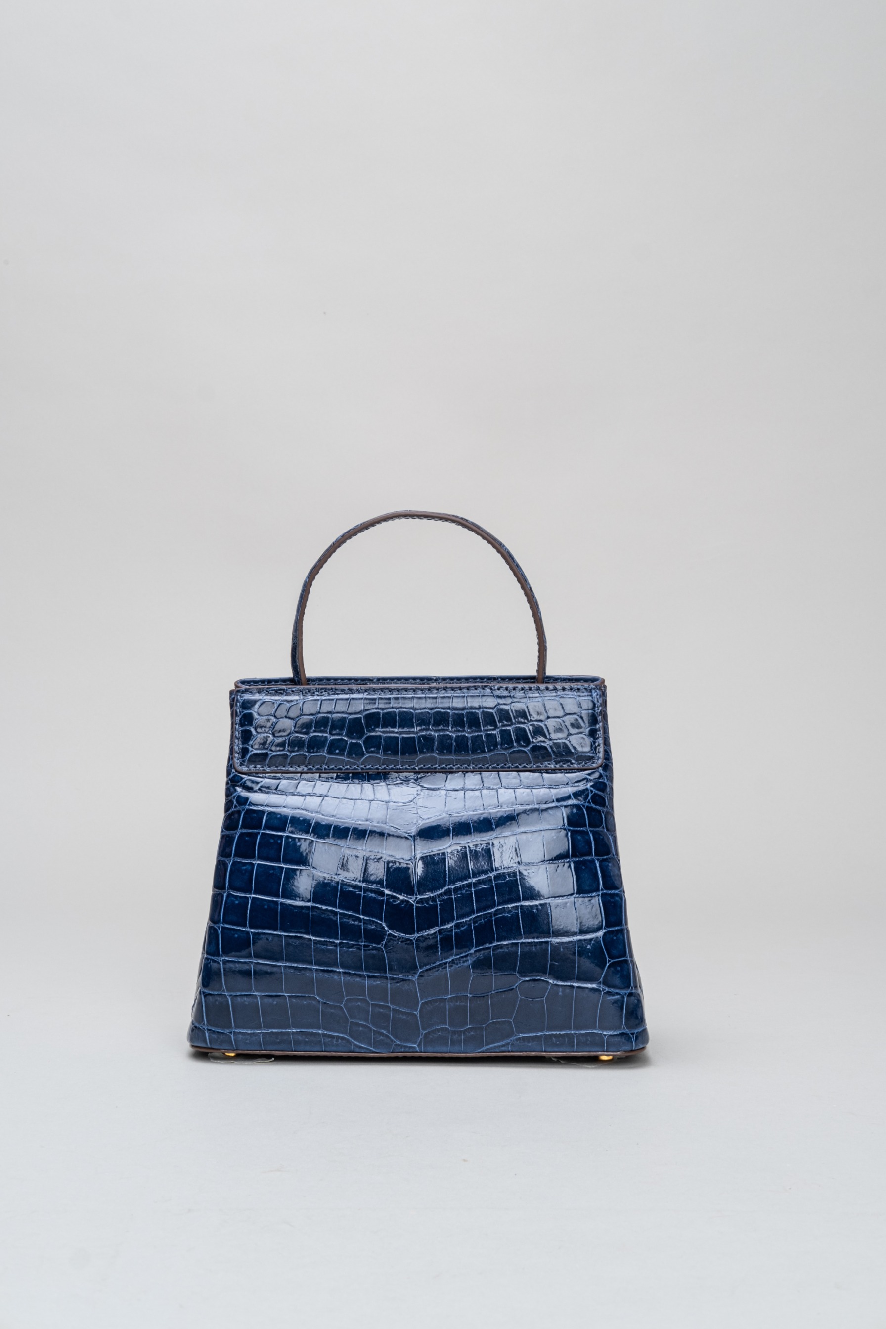 PO Exotic Croco Blue Sapphire - Sarah Bag start shipping End of July