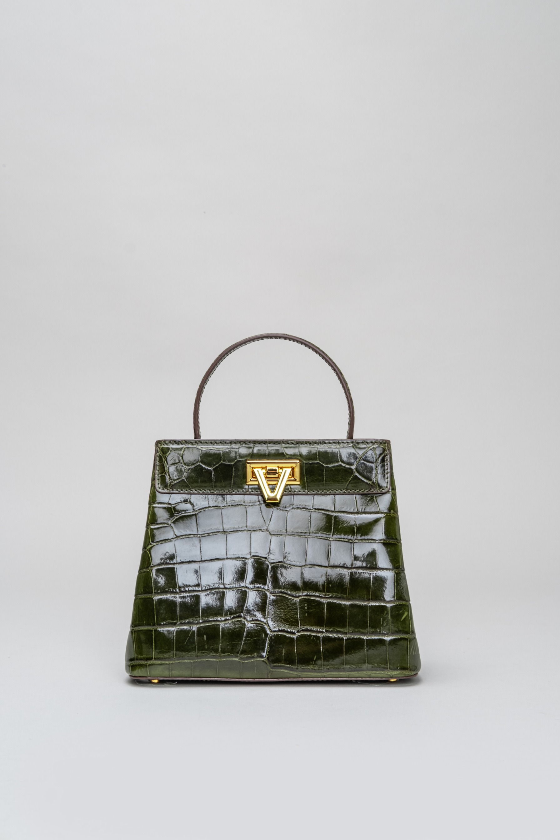 PO Exotic Croco Olive Green - Sarah Bag start shipping End of July