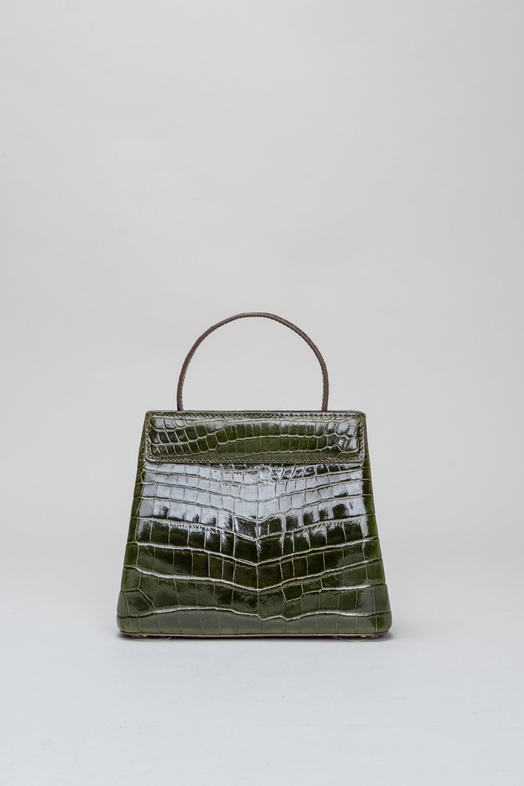 PO Exotic Croco Olive Green - Sarah Bag start shipping End of July