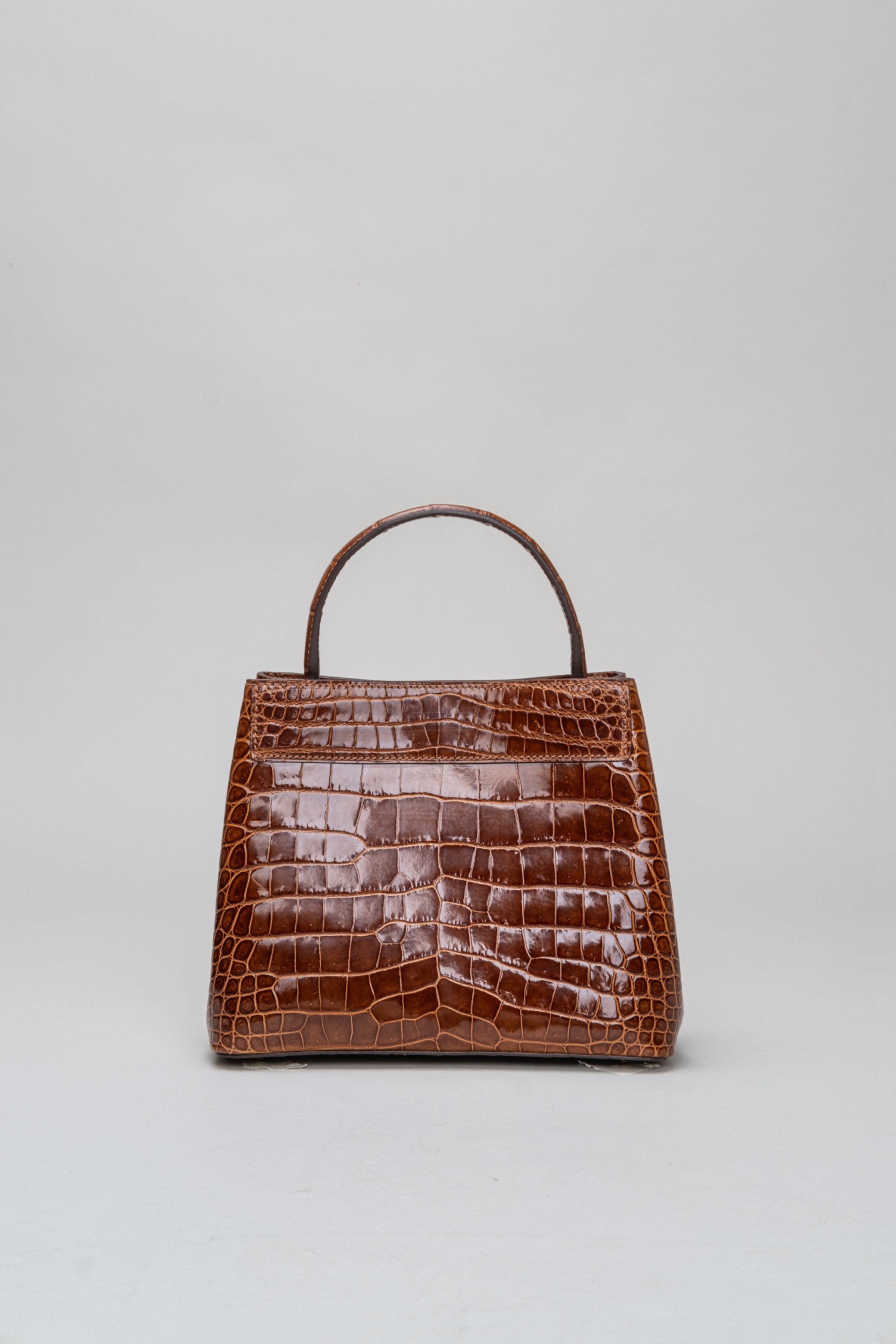 PO Exotic Croco Grizzly Choco - Sarah Bag start shipping End of July