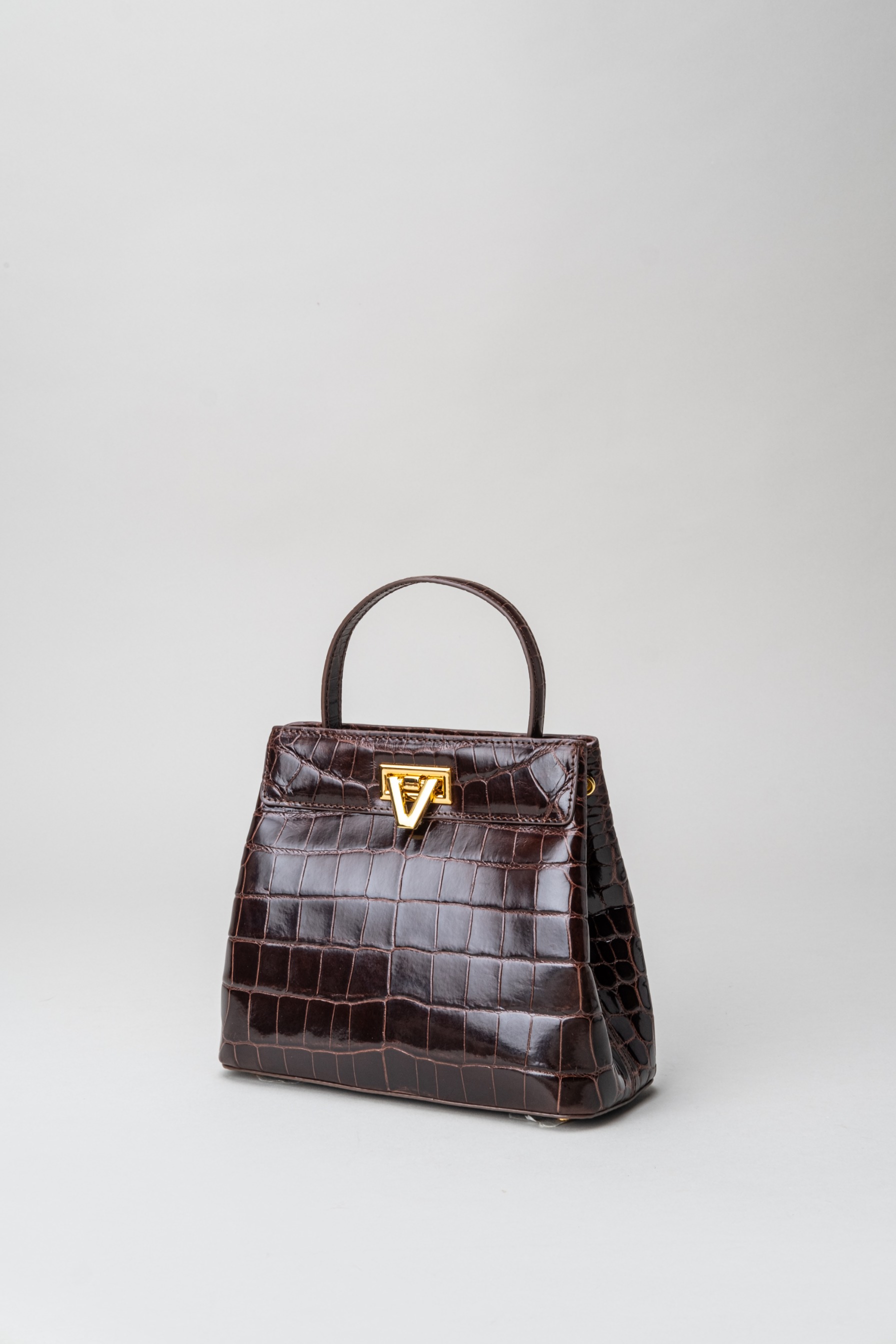 PO Exotic Croco Dark Chocolate - Sarah Bag start shipping End of July