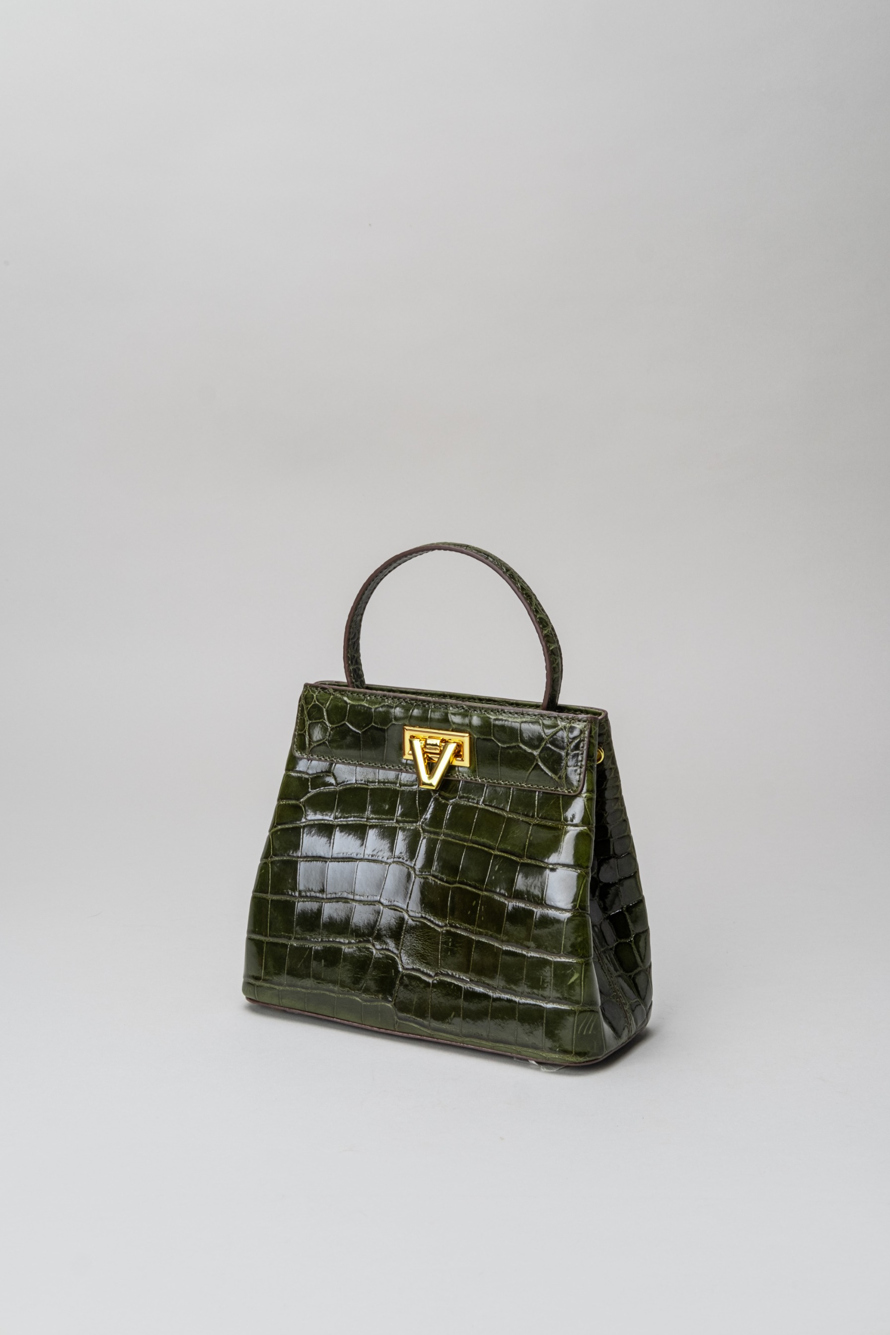 PO Exotic Croco Olive Green - Sarah Bag start shipping End of July