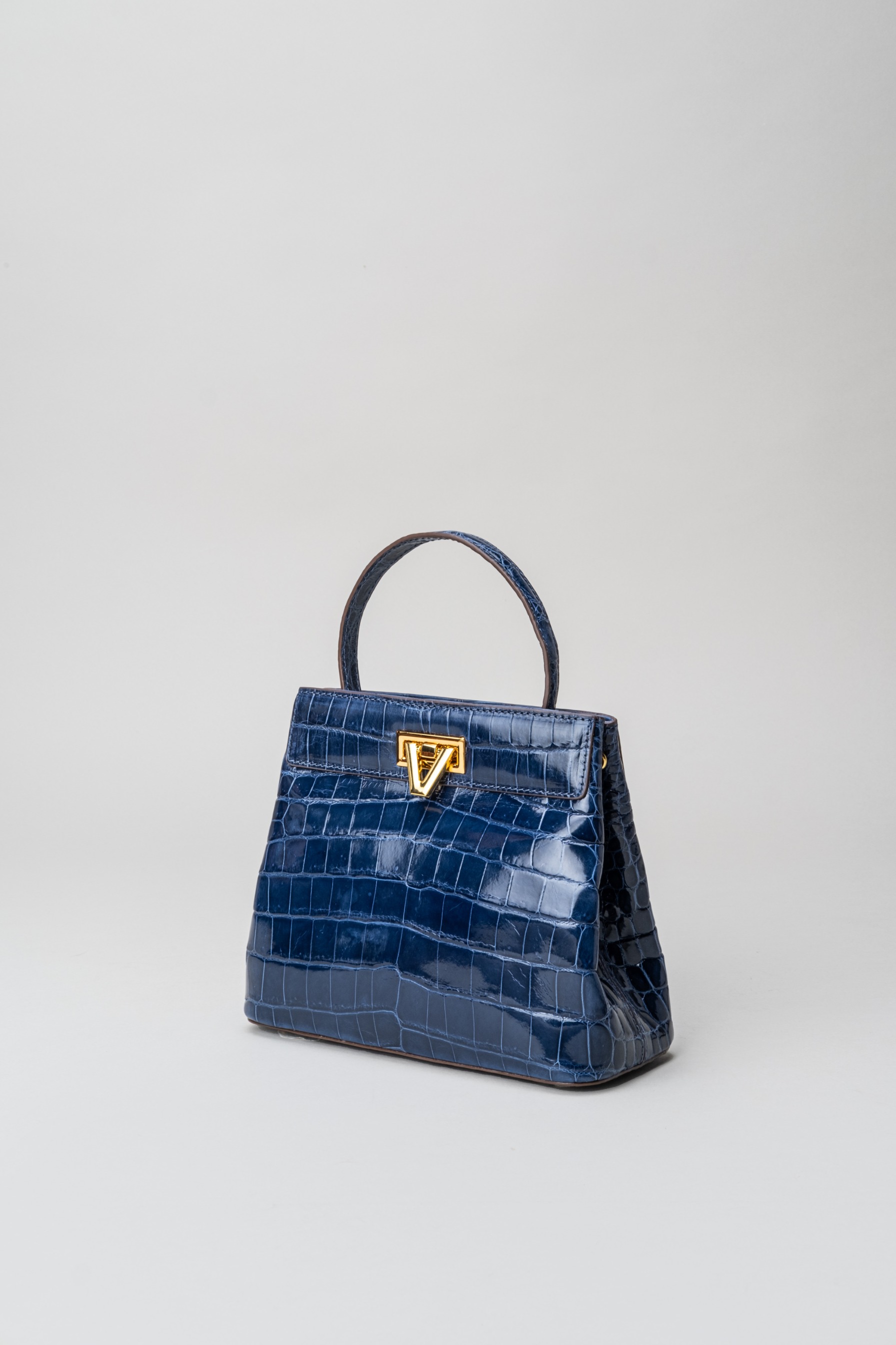PO Exotic Croco Blue Sapphire - Sarah Bag start shipping End of July