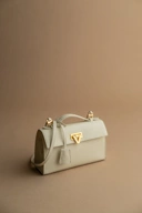 PO Heart Bag Ivory Epsom Gold Buckle Shipping Start December 2025
