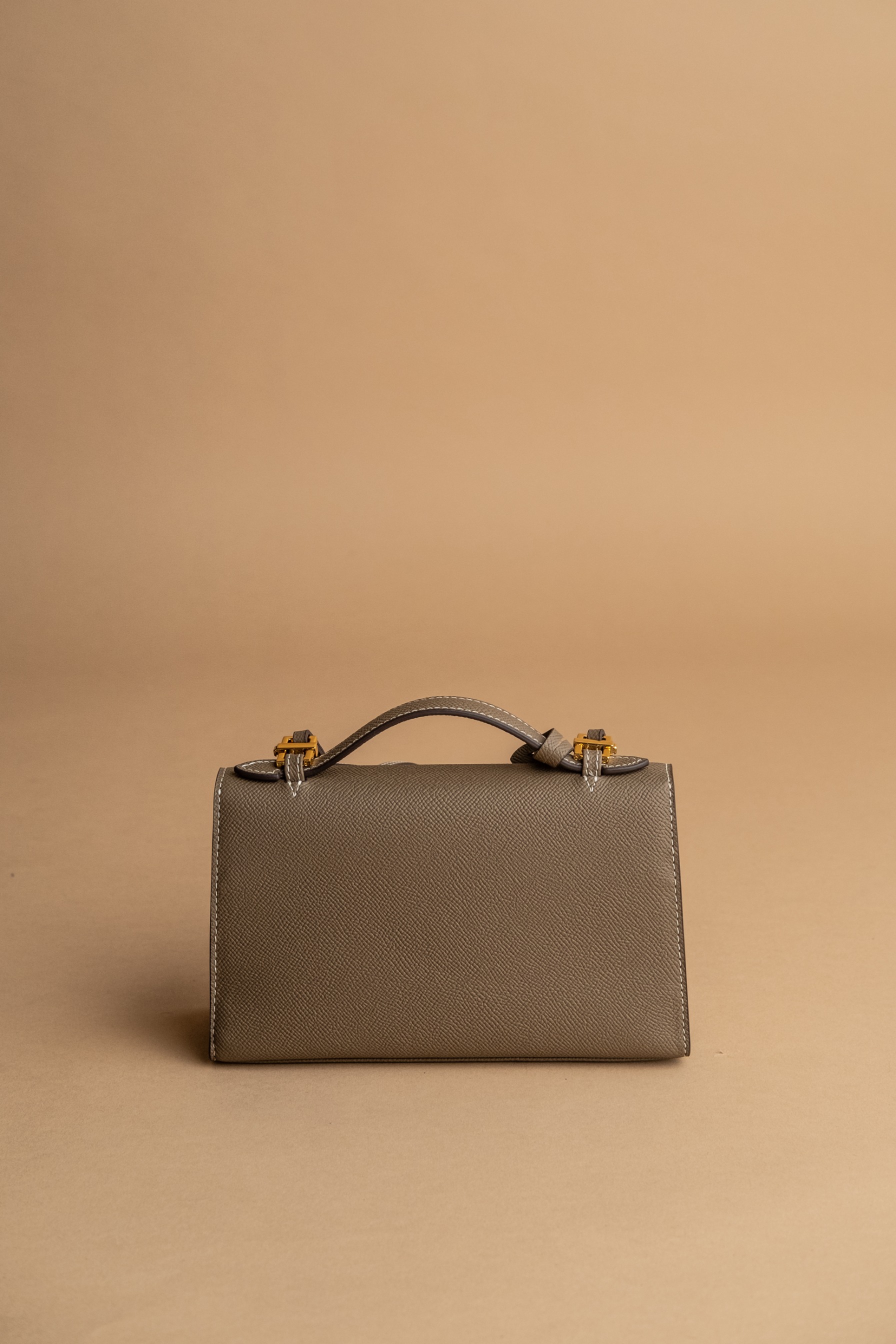 PO Heart Bag Taupe Epsom Gold Buckle Shipping start December 2025