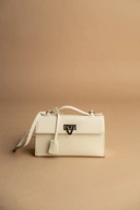 PO Heart Bag Ivory Epsom Silver Buckle Shipping Start December 2025