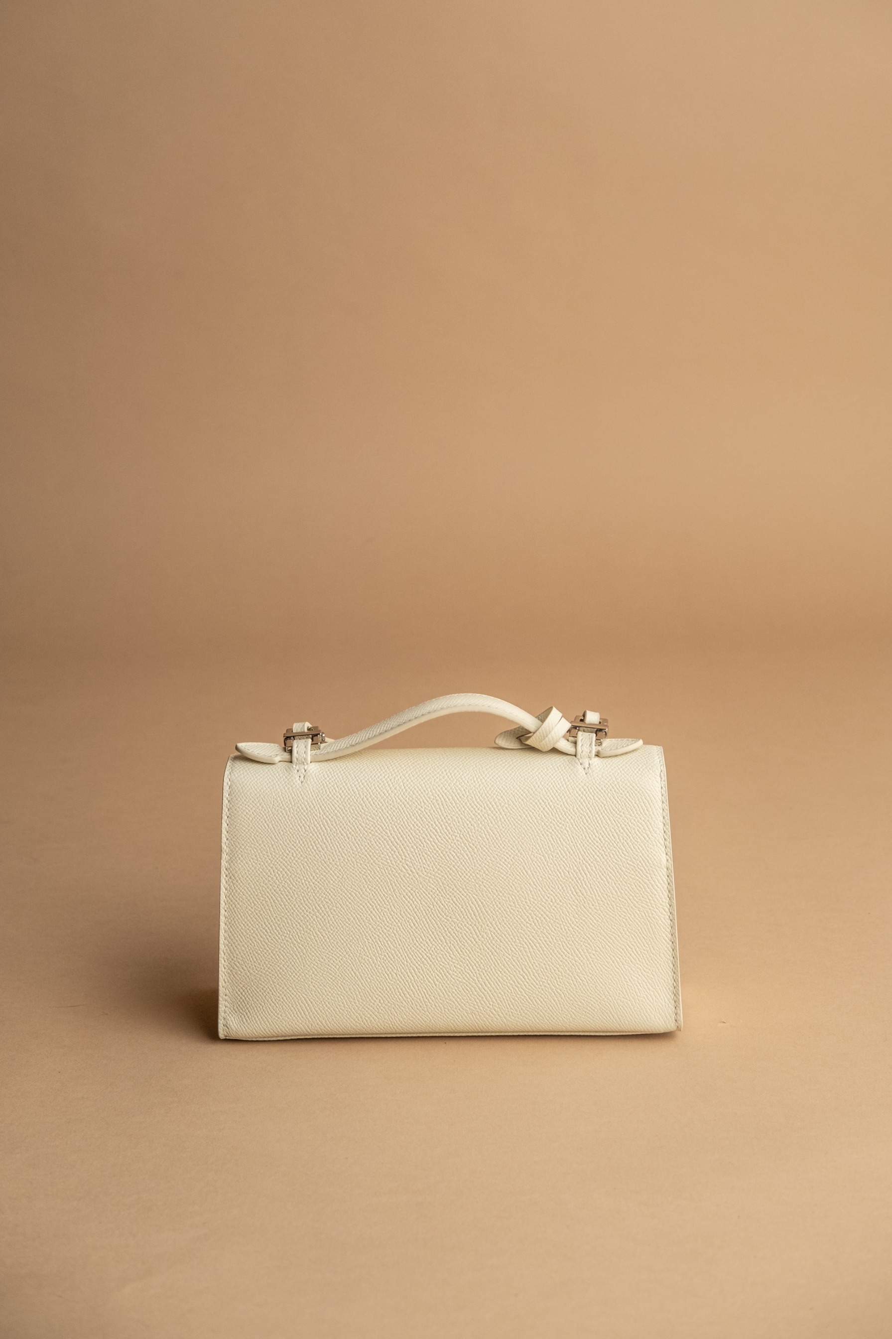 PO Heart Bag Ivory Epsom Silver Buckle Shipping Start December 2025 