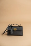 PO Heart Bag Black Epsom Gold Buckle Shipping Start December 2025