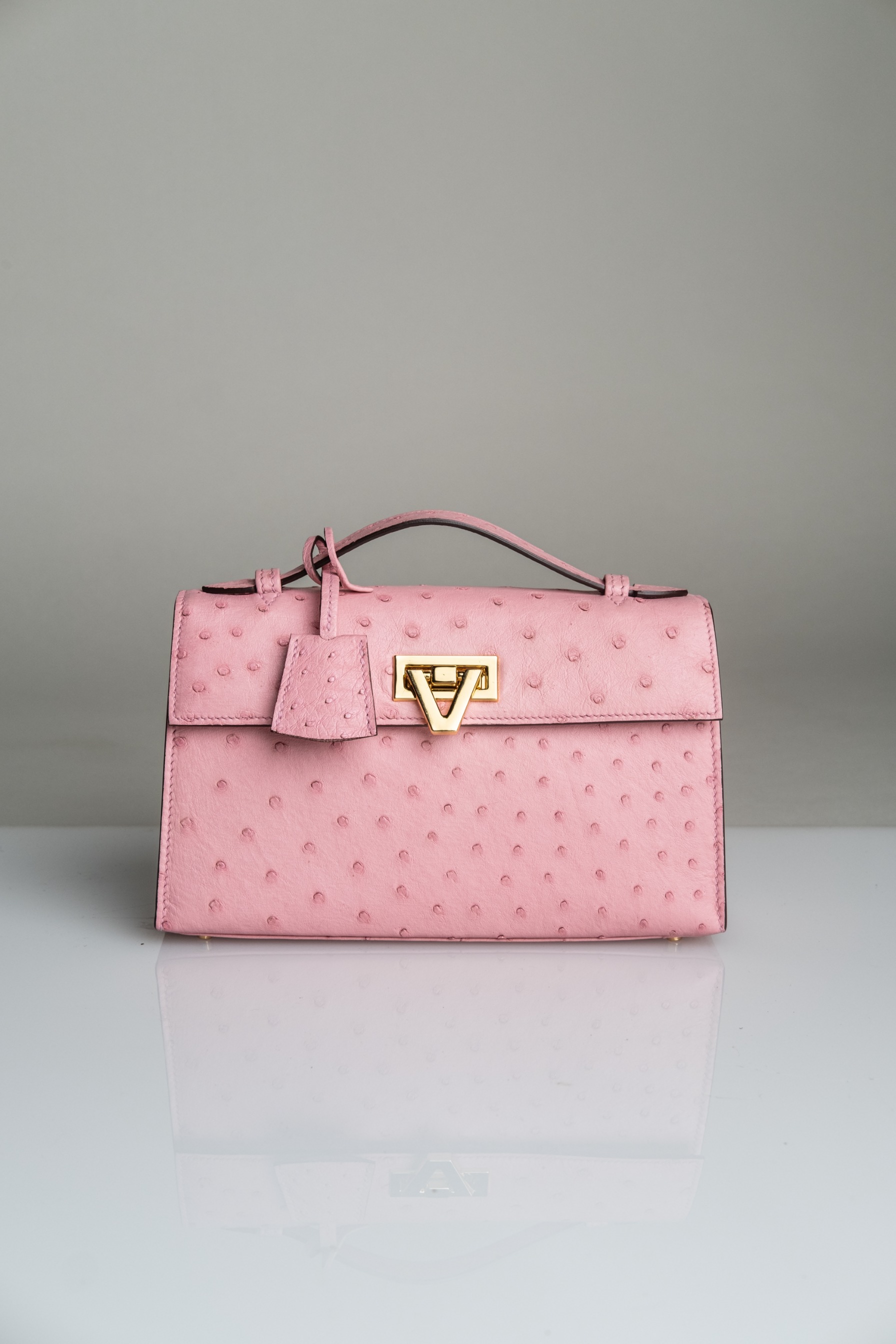 PO The Luxury Exotic Heart Bag - Sakura Ostrich Start Shipping AUGUST 2026