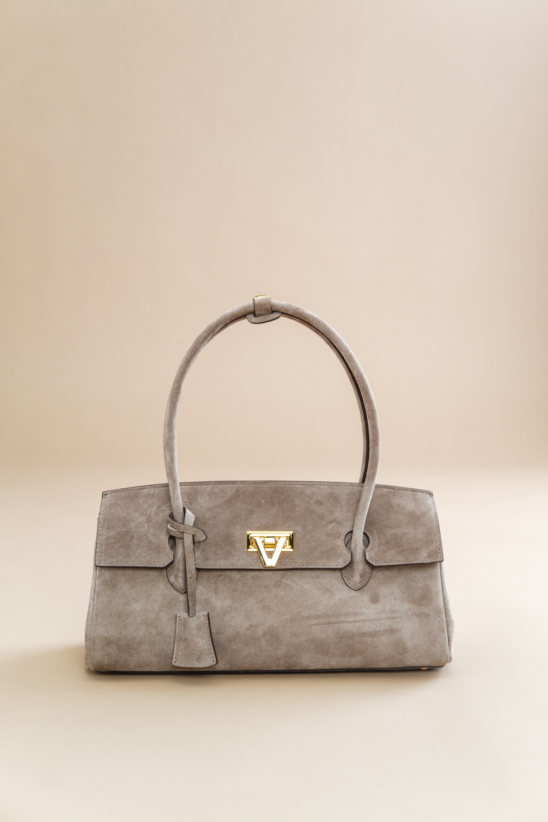 LOVE BAG TAUPE SUEDE READY STOCK