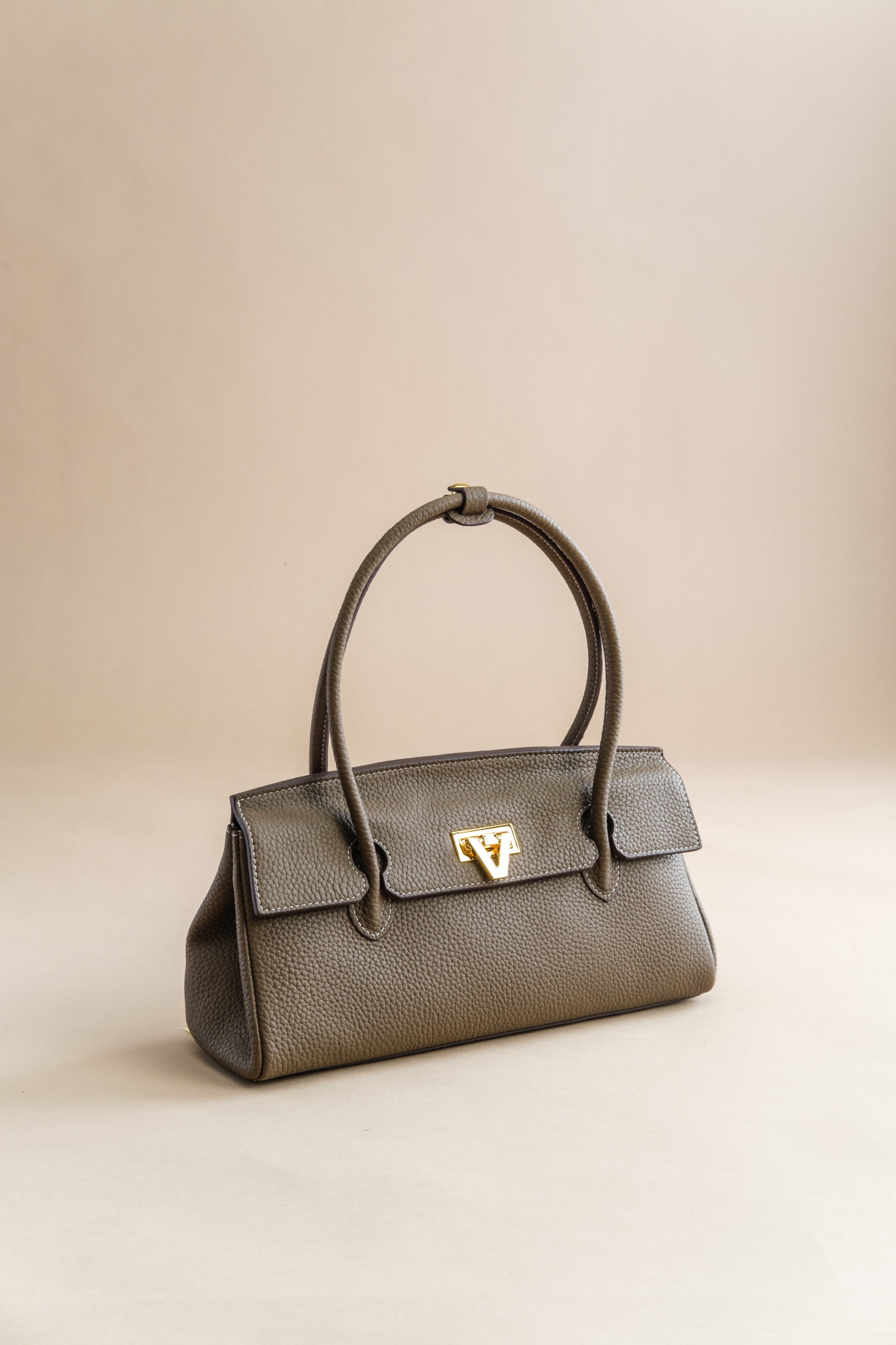 LOVE BAG TAUPE LEATHER READY STOCK