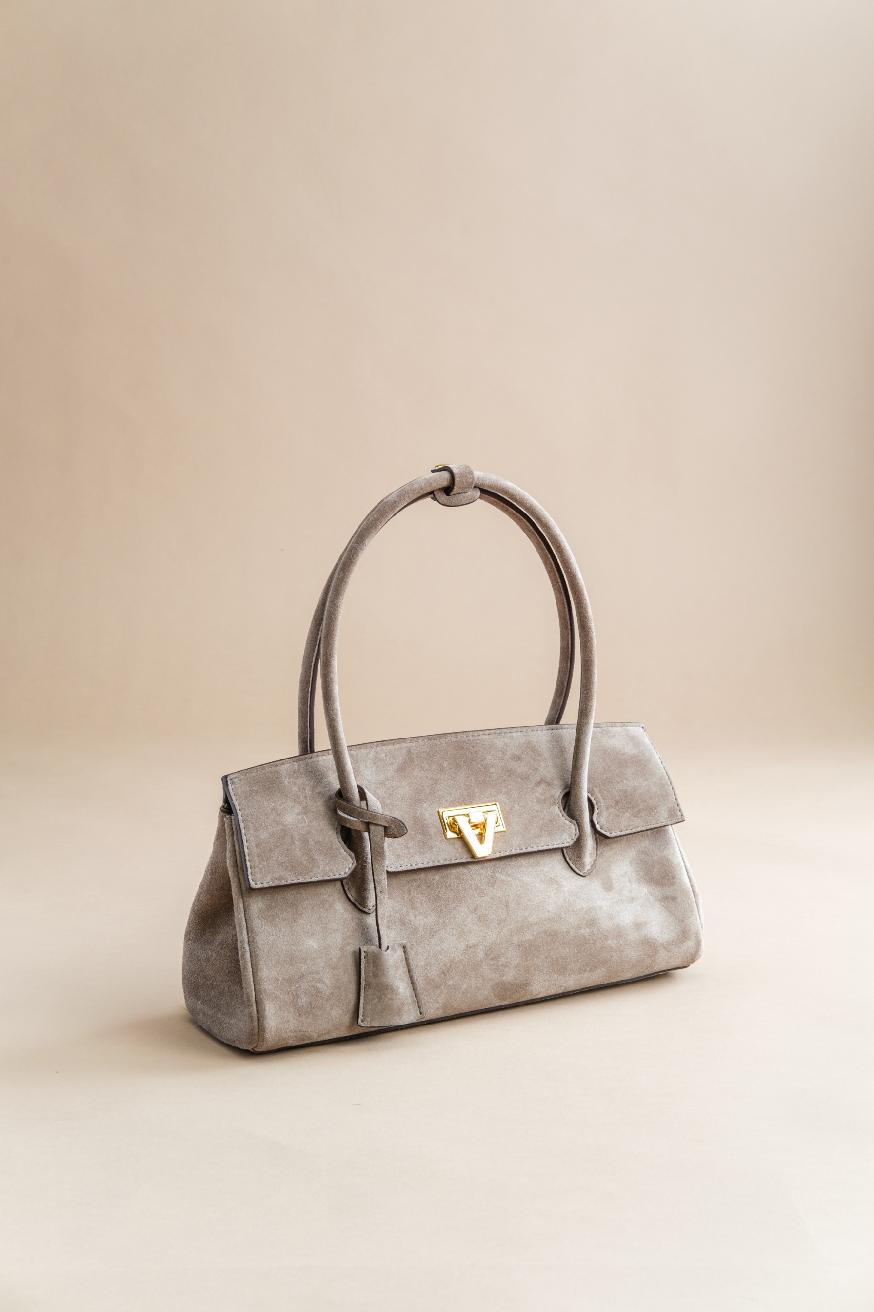 LOVE BAG TAUPE SUEDE READY STOCK