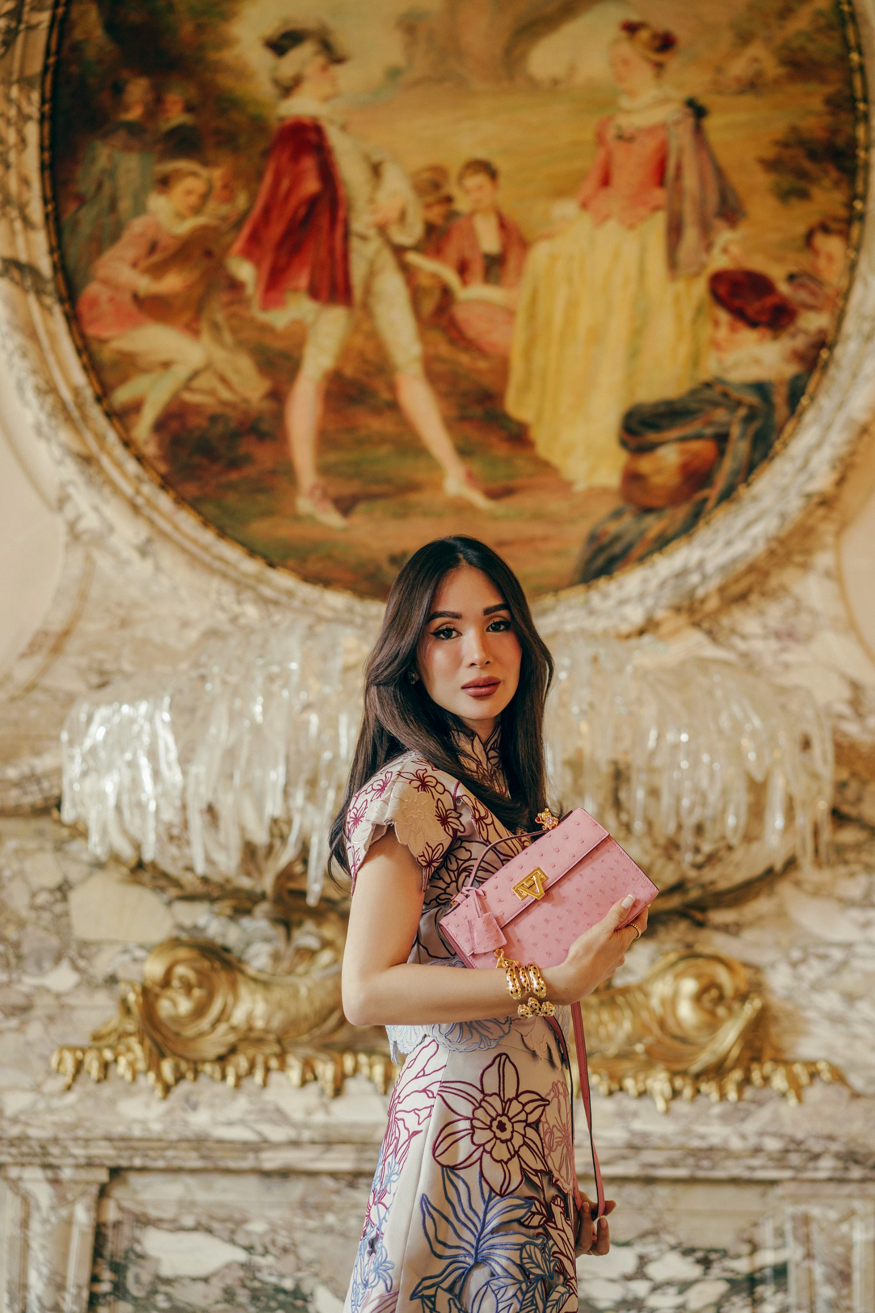PO The Luxury Exotic Heart Bag - Sakura Ostrich Start Shipping AUGUST 2026