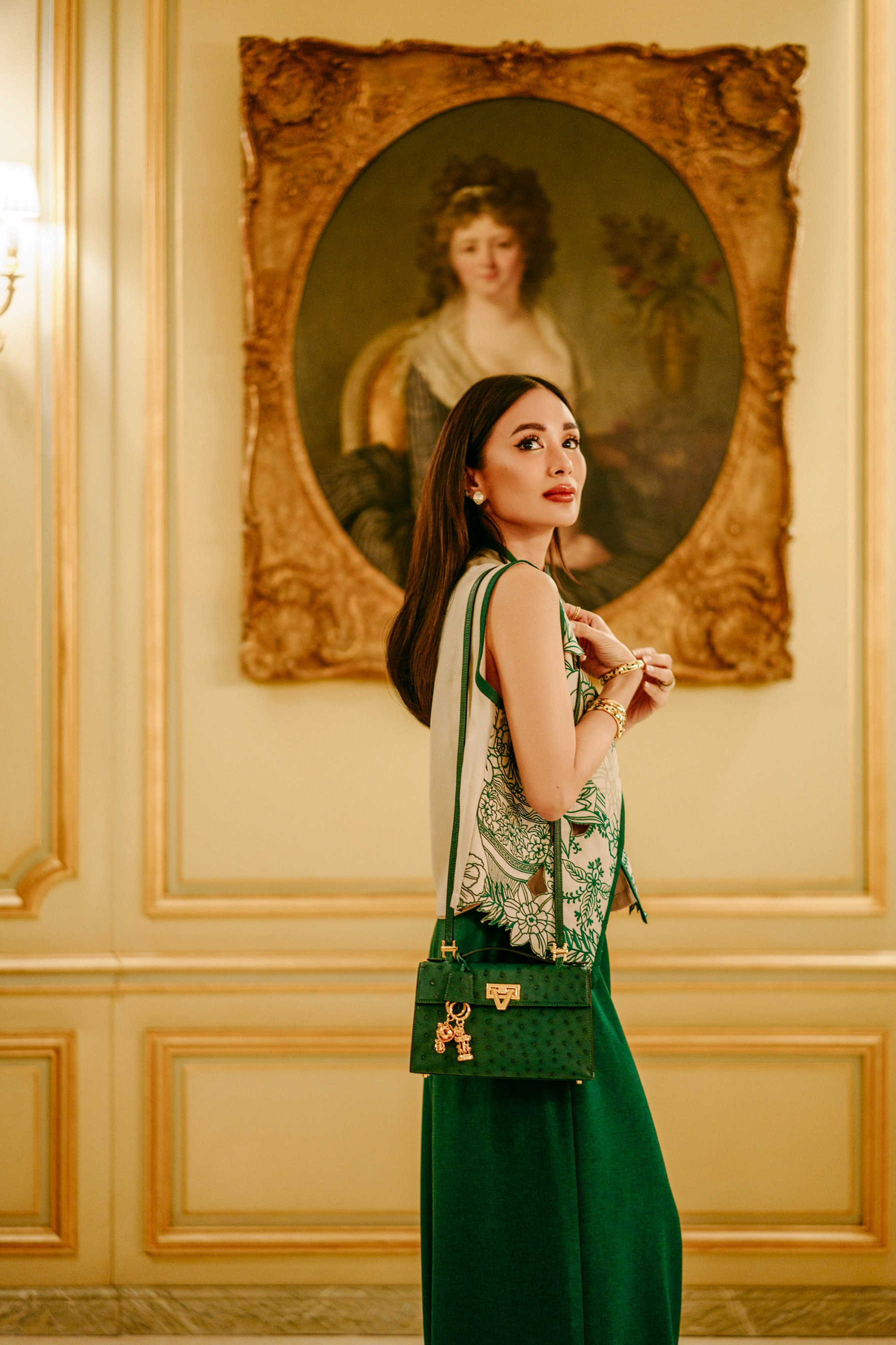 PO The Luxury Exotic Heart Bag - Jade Green Ostrich Start Shipping MAY 2026