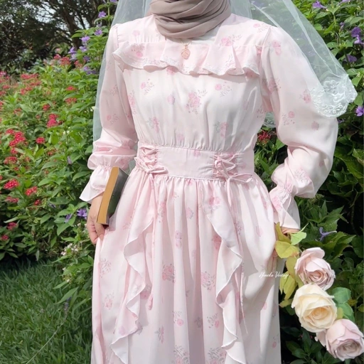 Image of Himeka Vintage -Daisha Fairy Dress (Special Pattern) - Vintage Dress - Coquette Cottagecore Dress - Fairy Dress