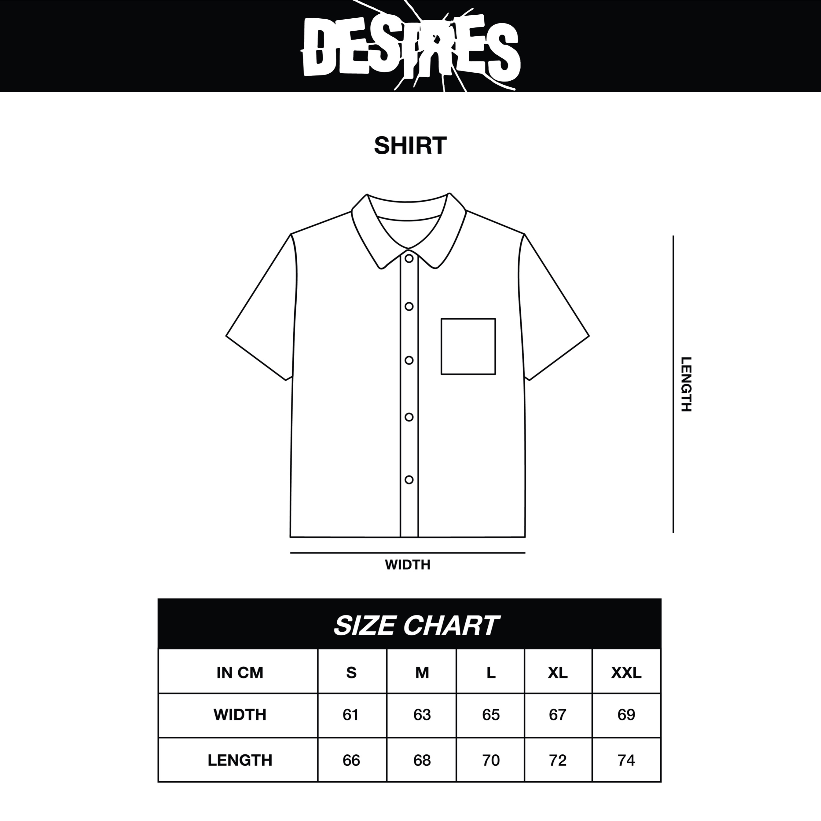DESIRES - TRACE STRIPES LOGO (SHORT SLEEVE)
