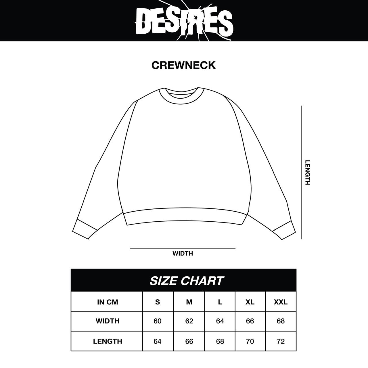 DESIRES -  KEEP CREWNECK BOXY