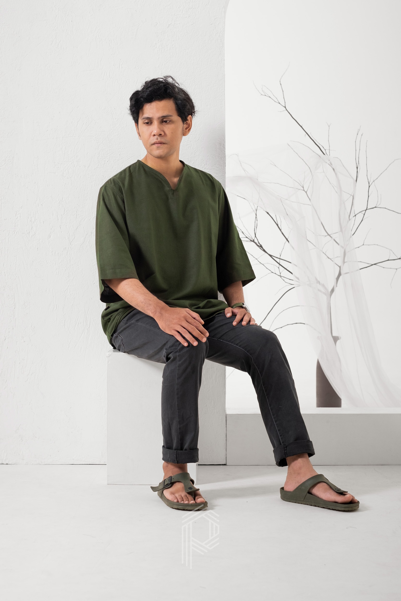 Kemeja Koko Atharwa - Hijau